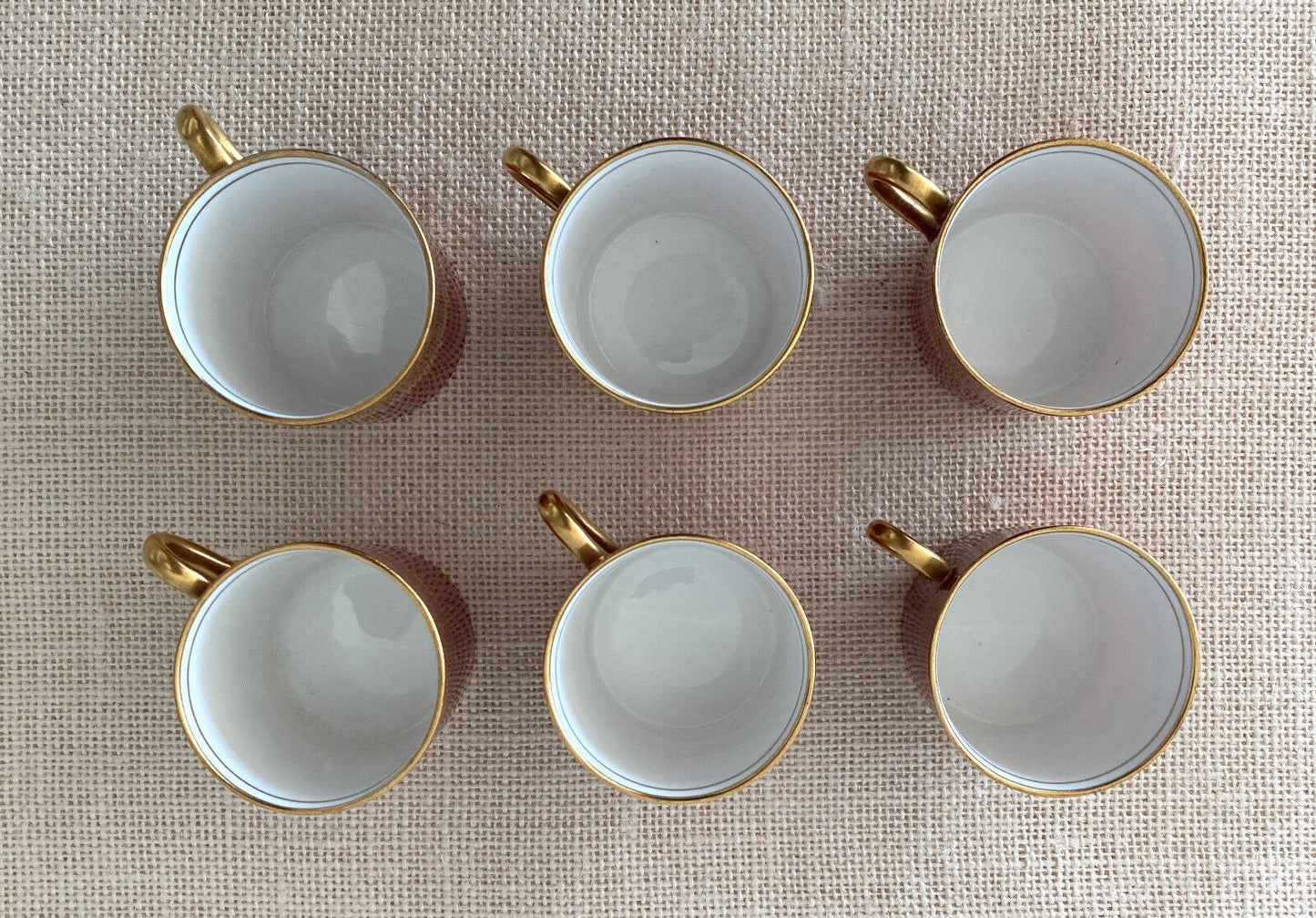 Aynsley England burgundy red & gold Demitasse Cup & Saucer Set