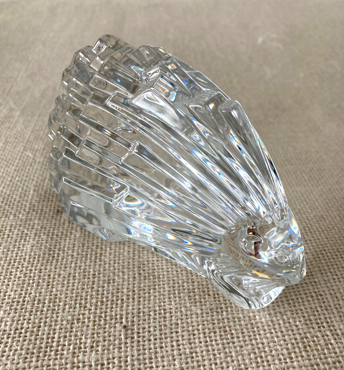 Baccarat Crystal Porcupine Hedgehog Figurine or Art Glass Paperweight