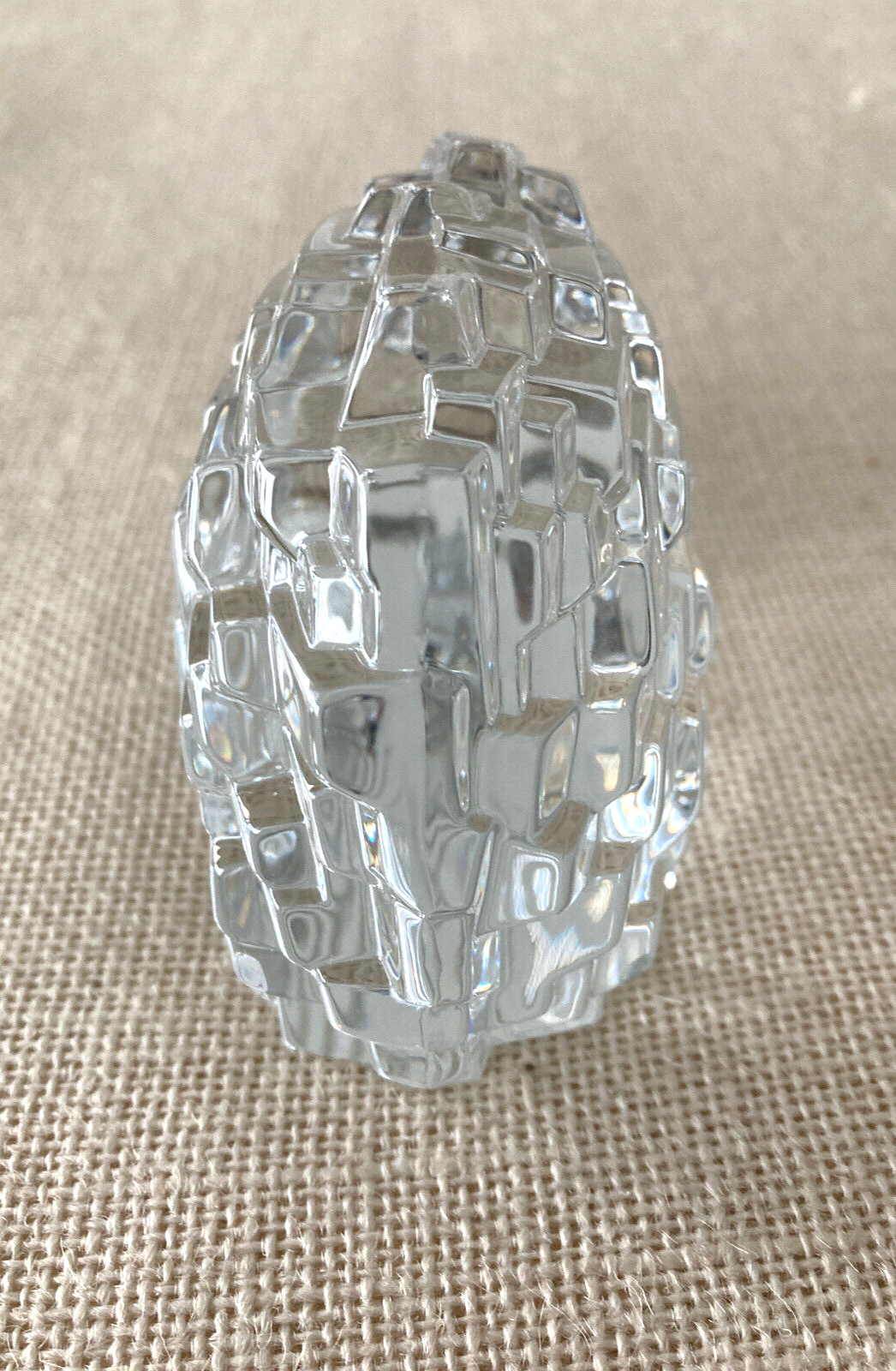 Baccarat Crystal Porcupine Hedgehog Figurine or Art Glass Paperweight