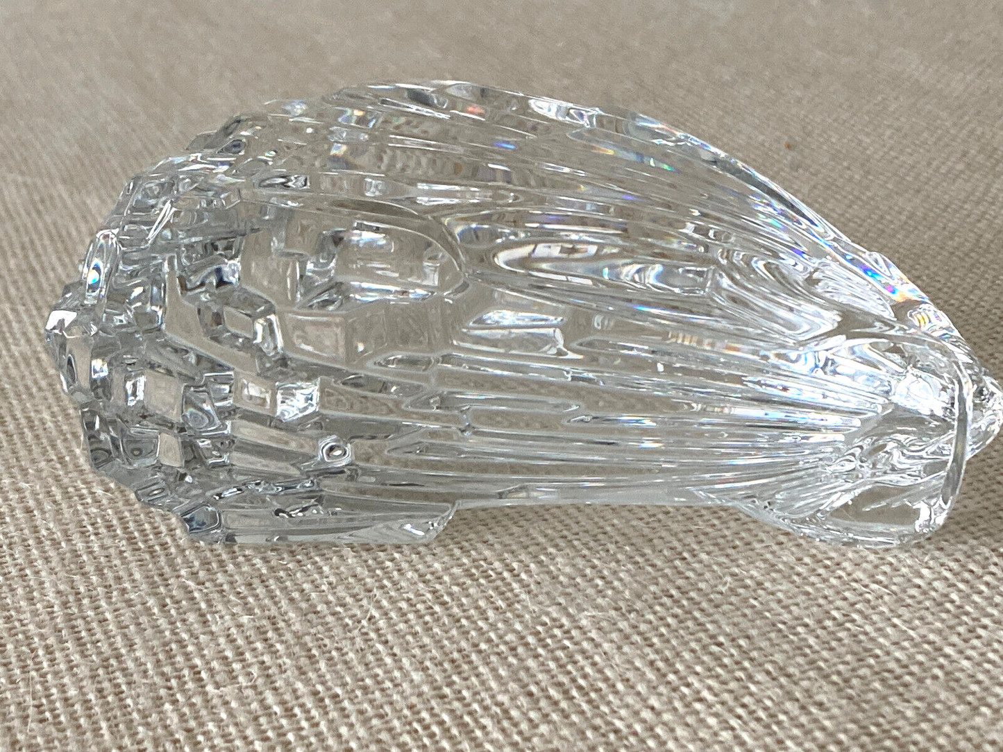 Baccarat Crystal Porcupine Hedgehog Figurine or Art Glass Paperweight