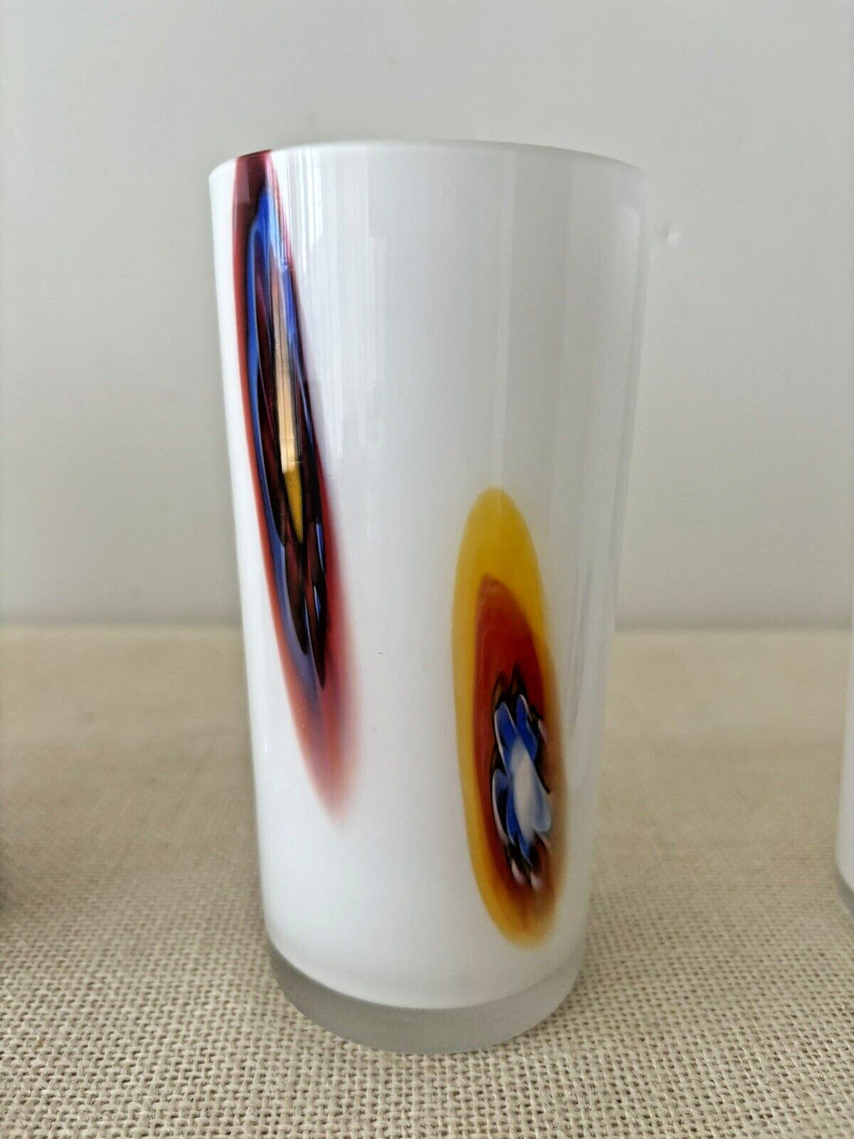 Venetian Murano Millefiori Glasses, Set of 6