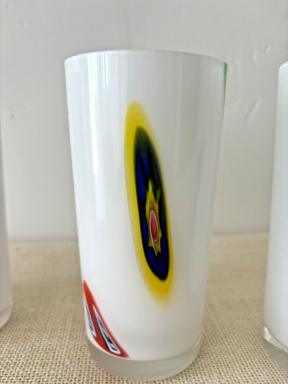 Venetian Murano Millefiori Glasses, Set of 6