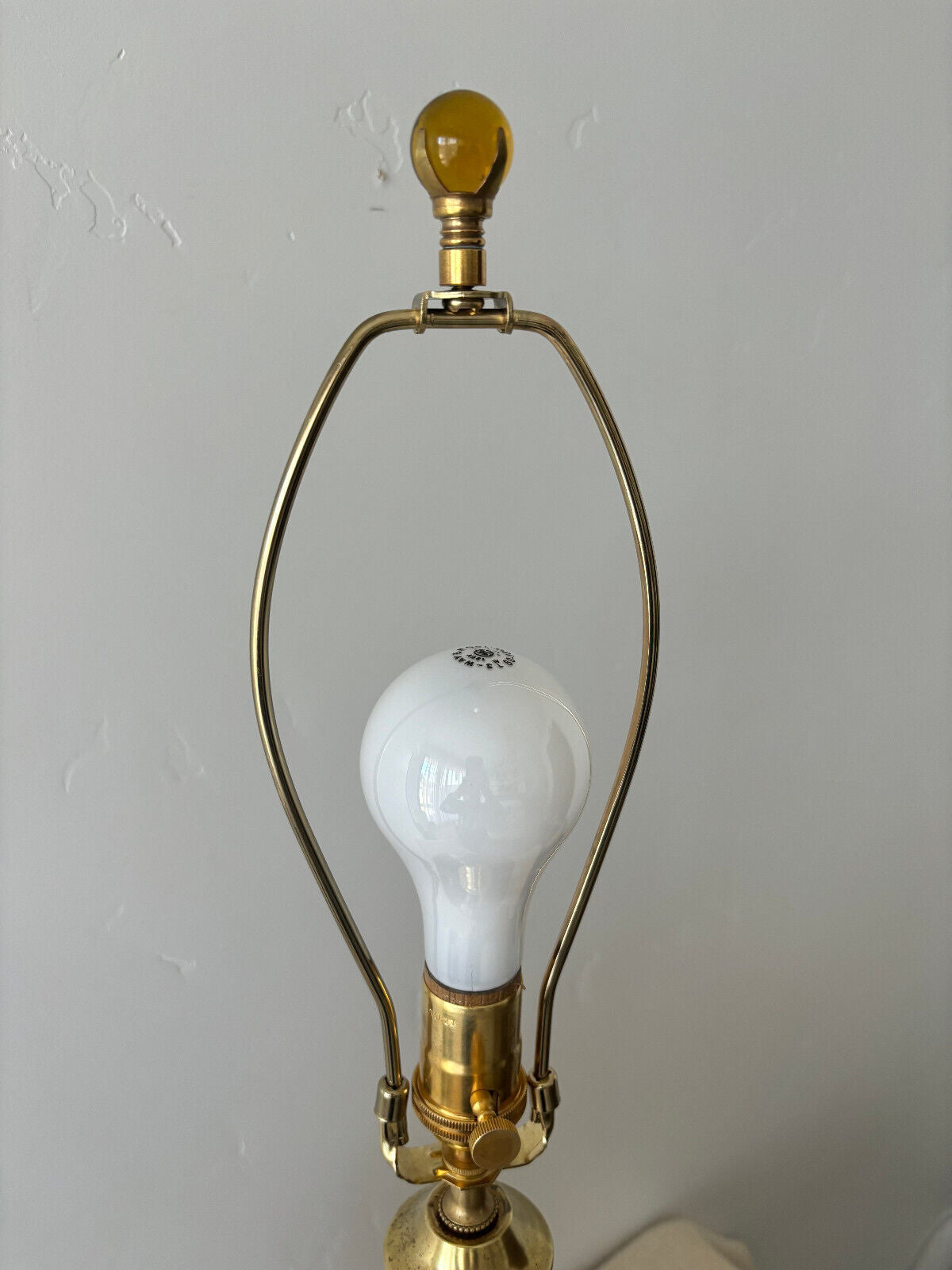 Demijohn or Carboy brown blown glass Lamp