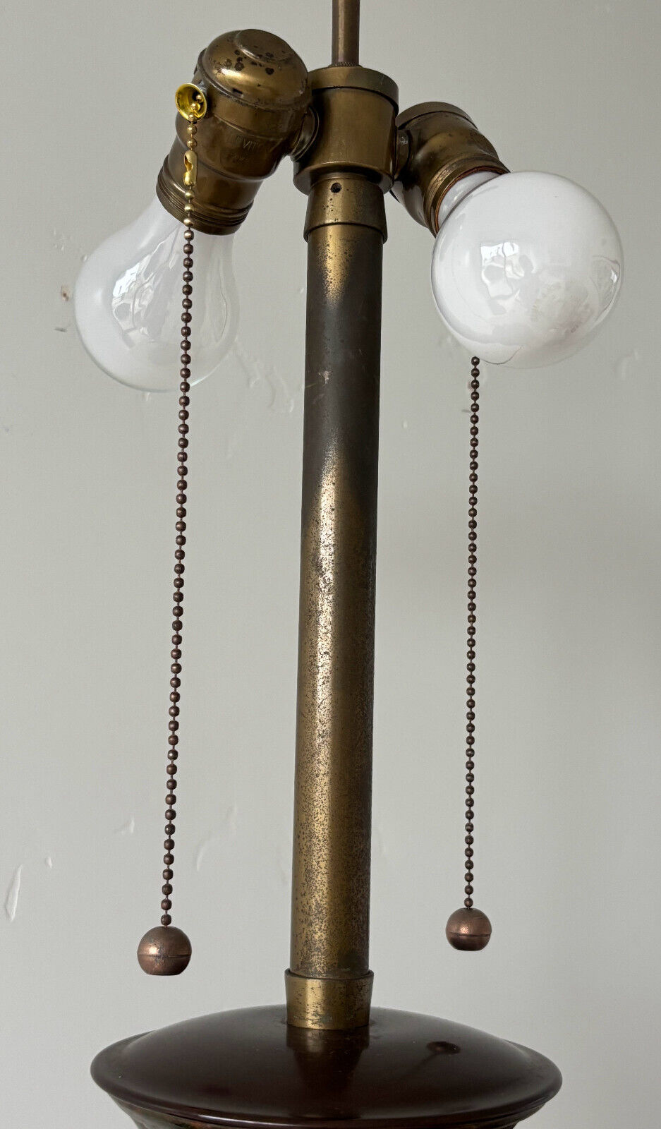 Marbro Verdigris Patina Chinese Jar Table Lamp