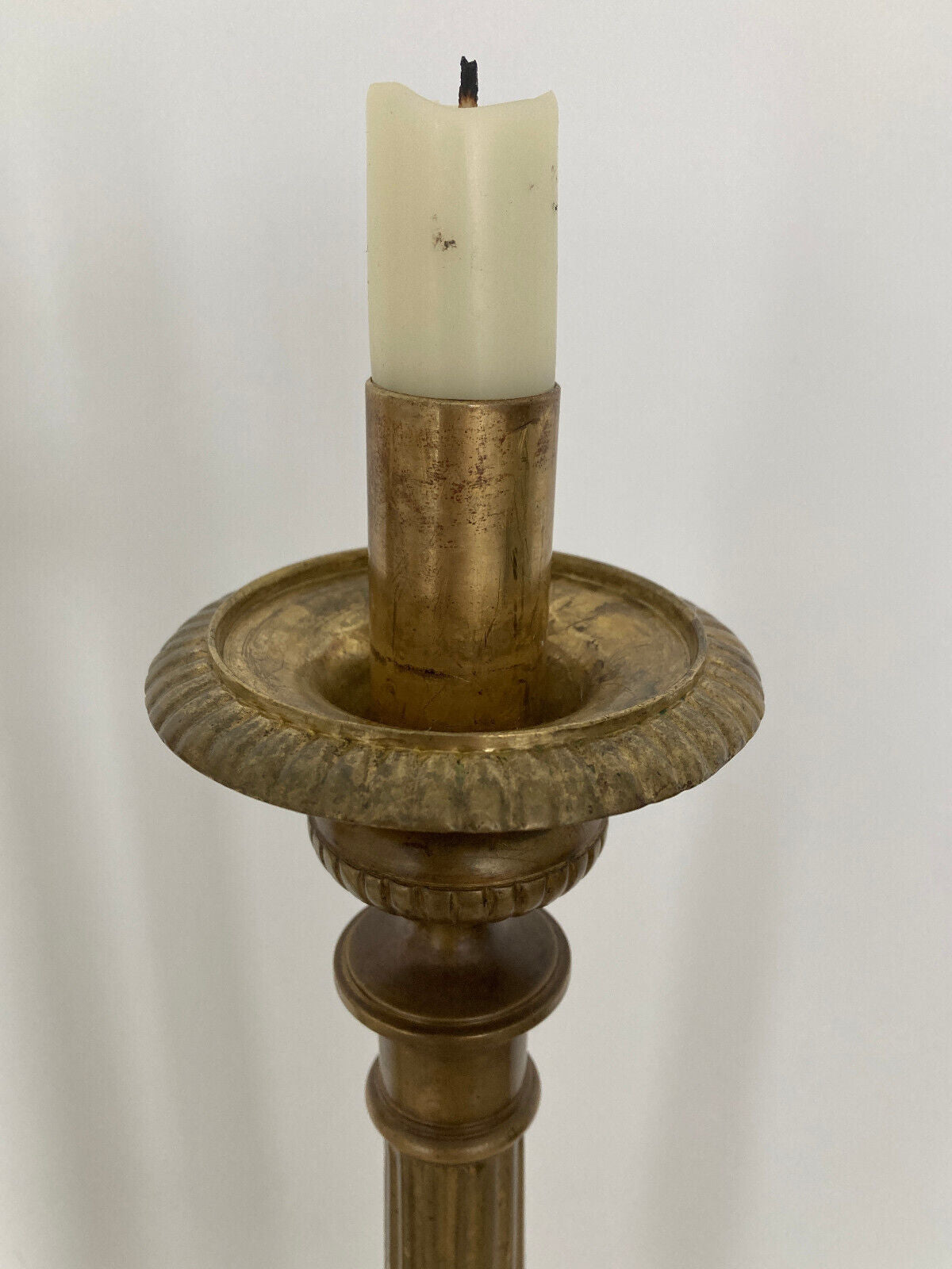 19th Century Brass Church Altar Candlesticks