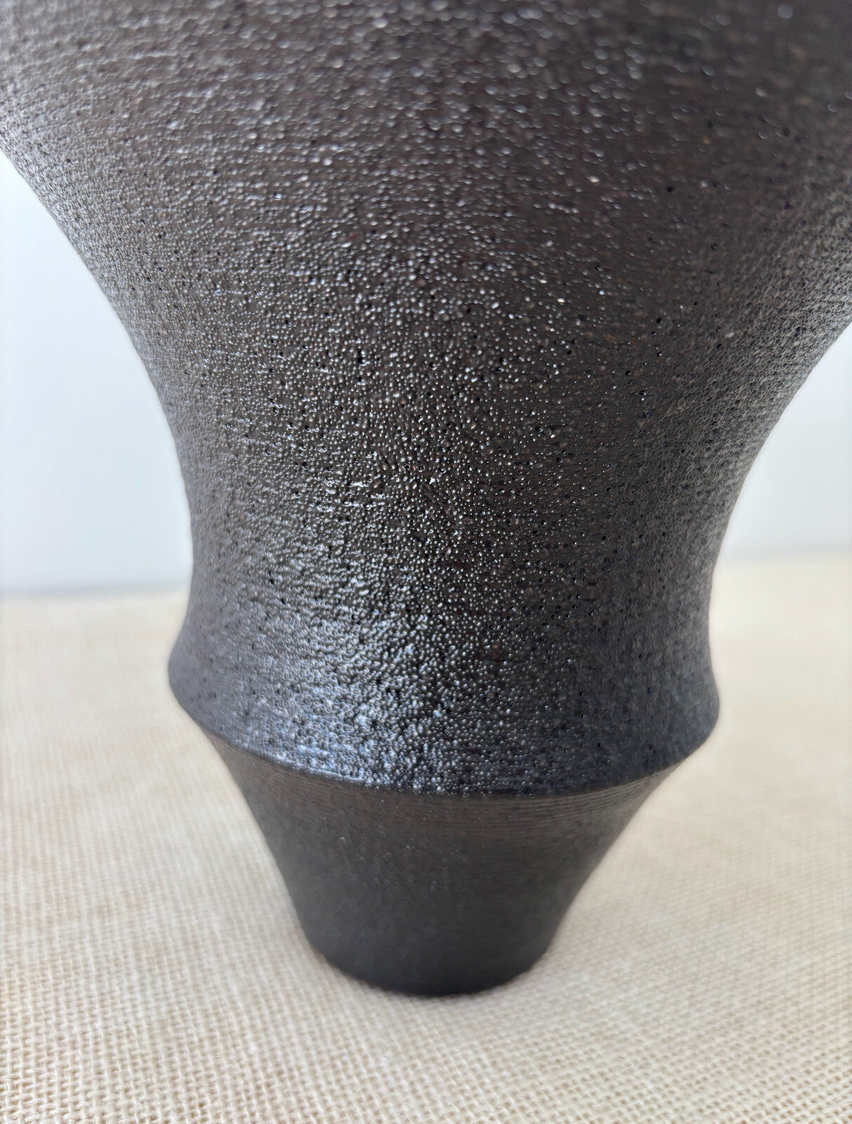 Minimalist Japanese Studio Art Pottery Vase by Nozomi Fujii
