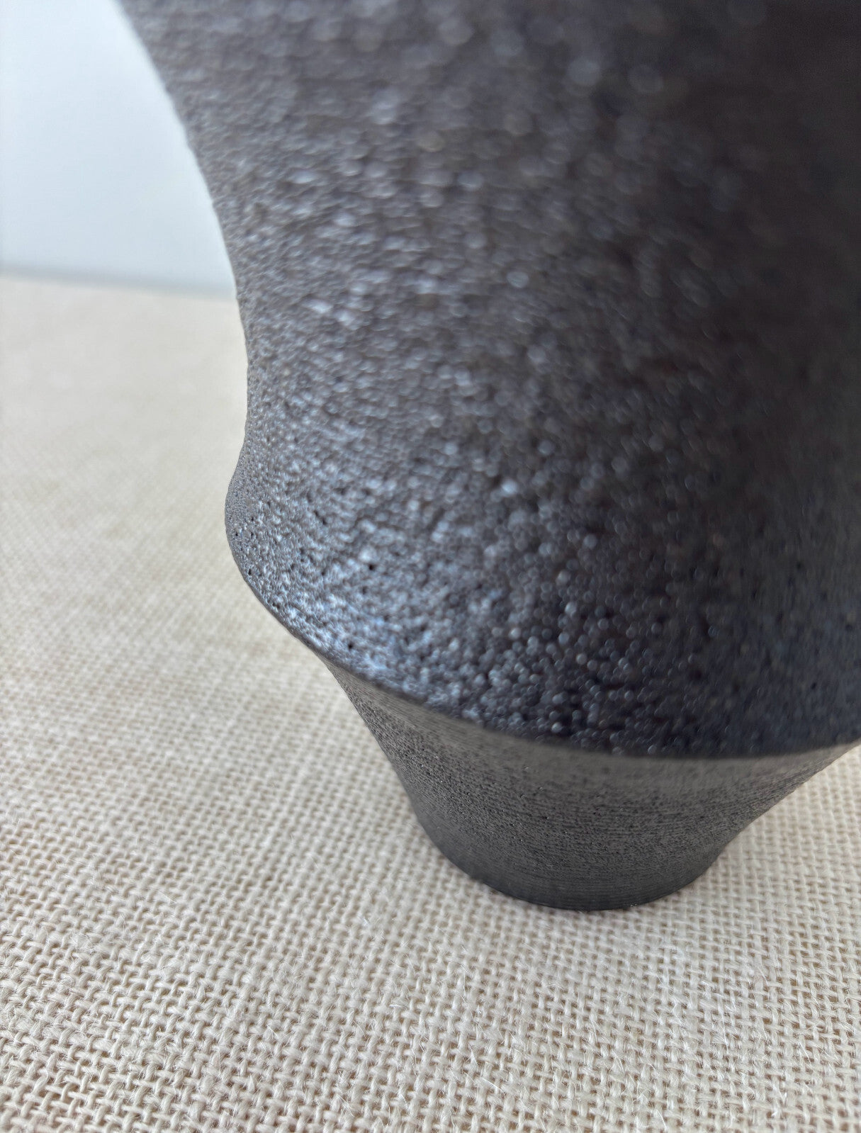 Minimalist Japanese Studio Art Pottery Vase by Nozomi Fujii
