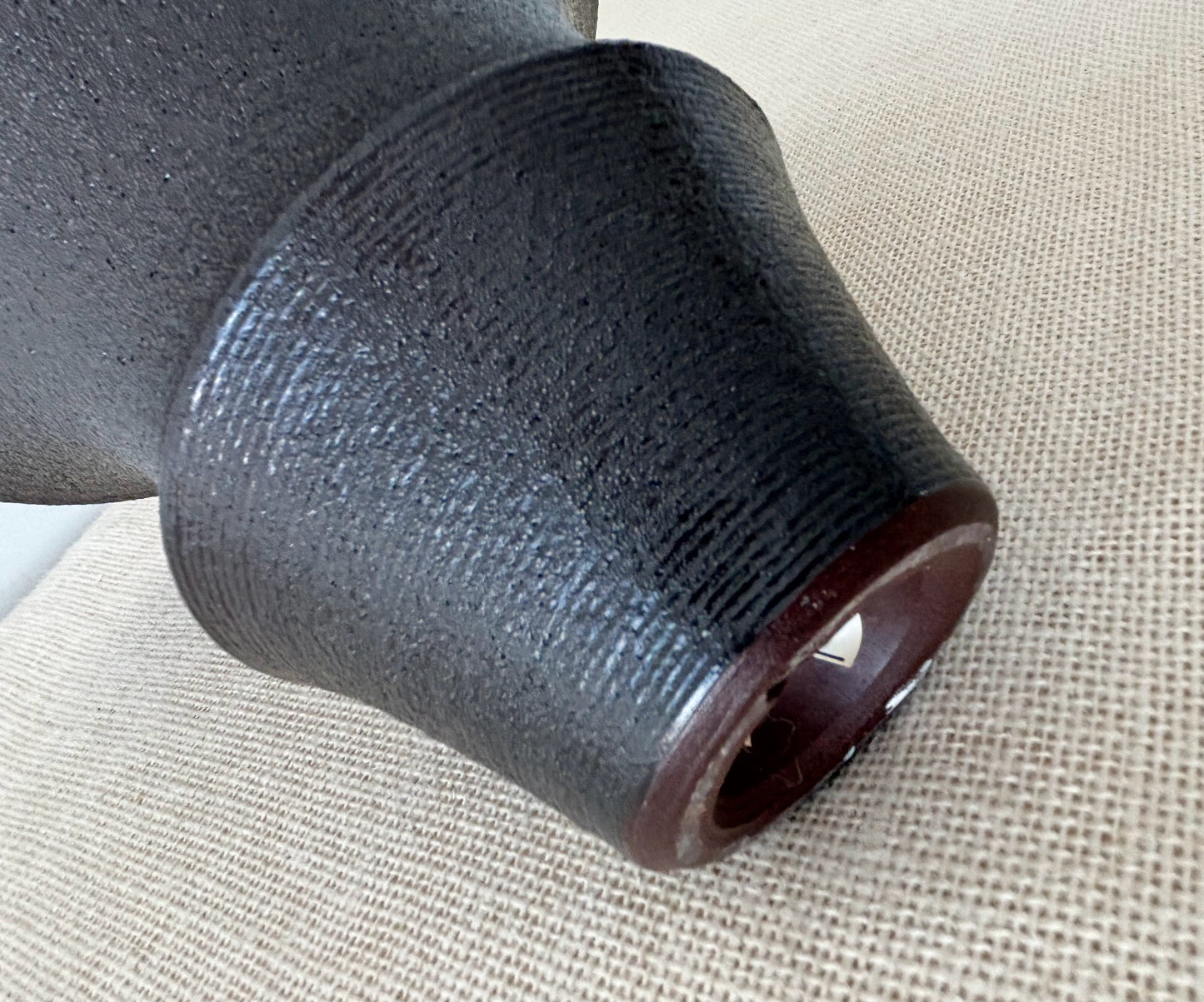 Minimalist Japanese Studio Art Pottery Vase by Nozomi Fujii