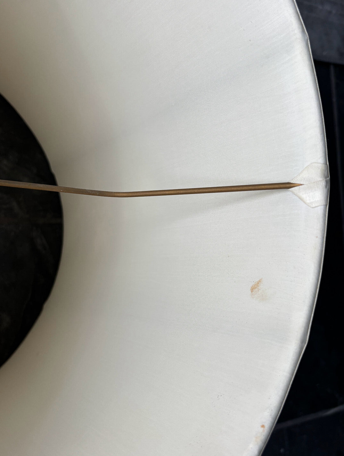 Pair of 1950’s Japanese Silk Drum Painted Lamp Shades
