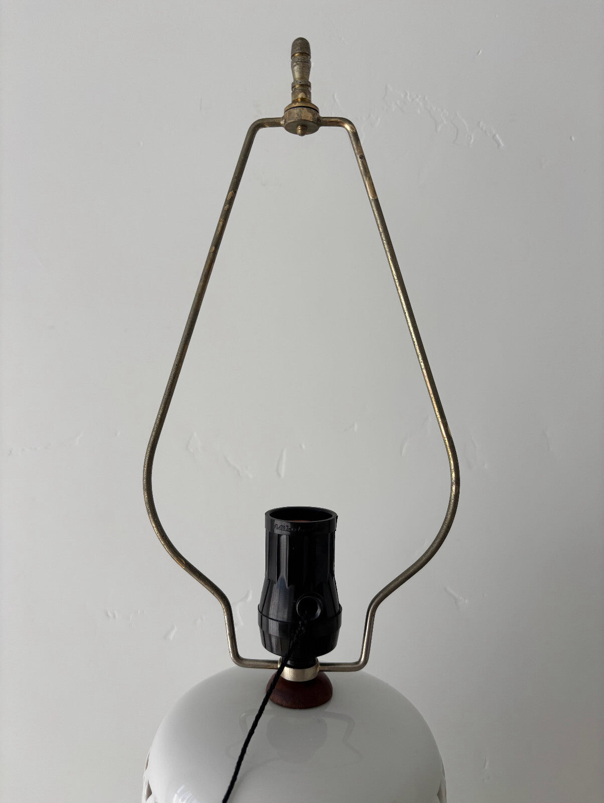 Large Blanc de Chine Reticulated Porcelain Table Lamp