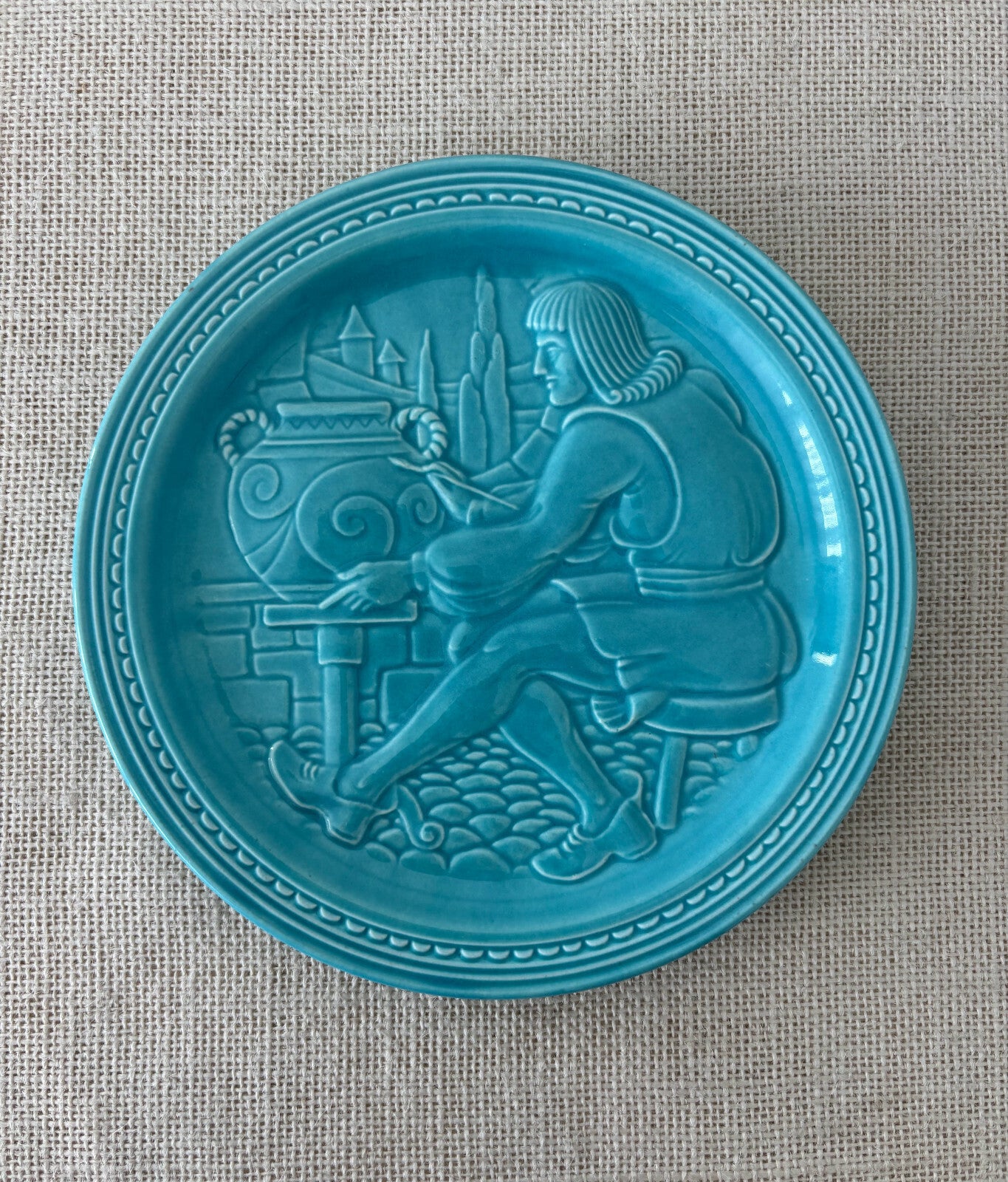 Art Deco 1939 American Potter Plate 1940 New York Worlds Fair