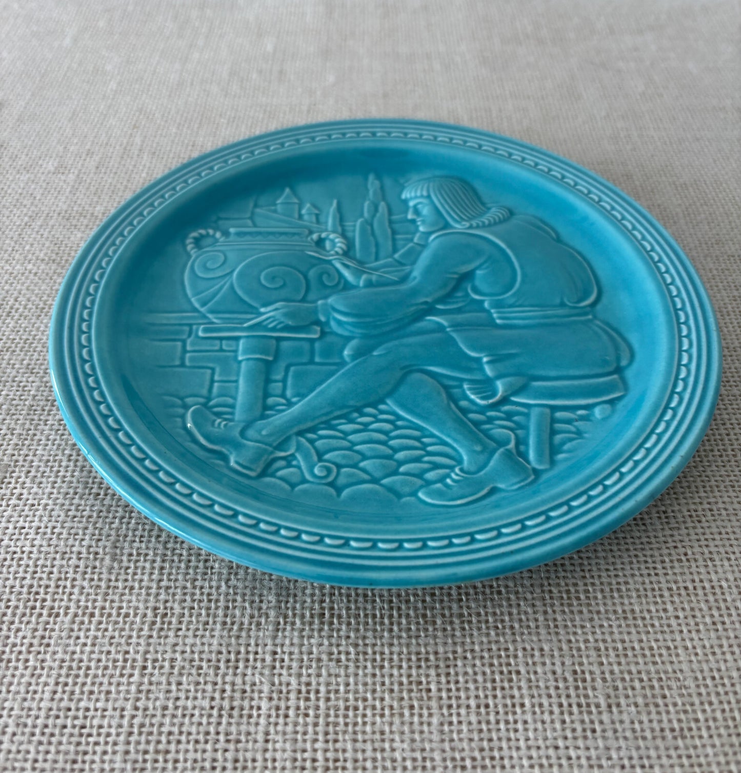 Art Deco 1939 American Potter Plate 1940 New York Worlds Fair