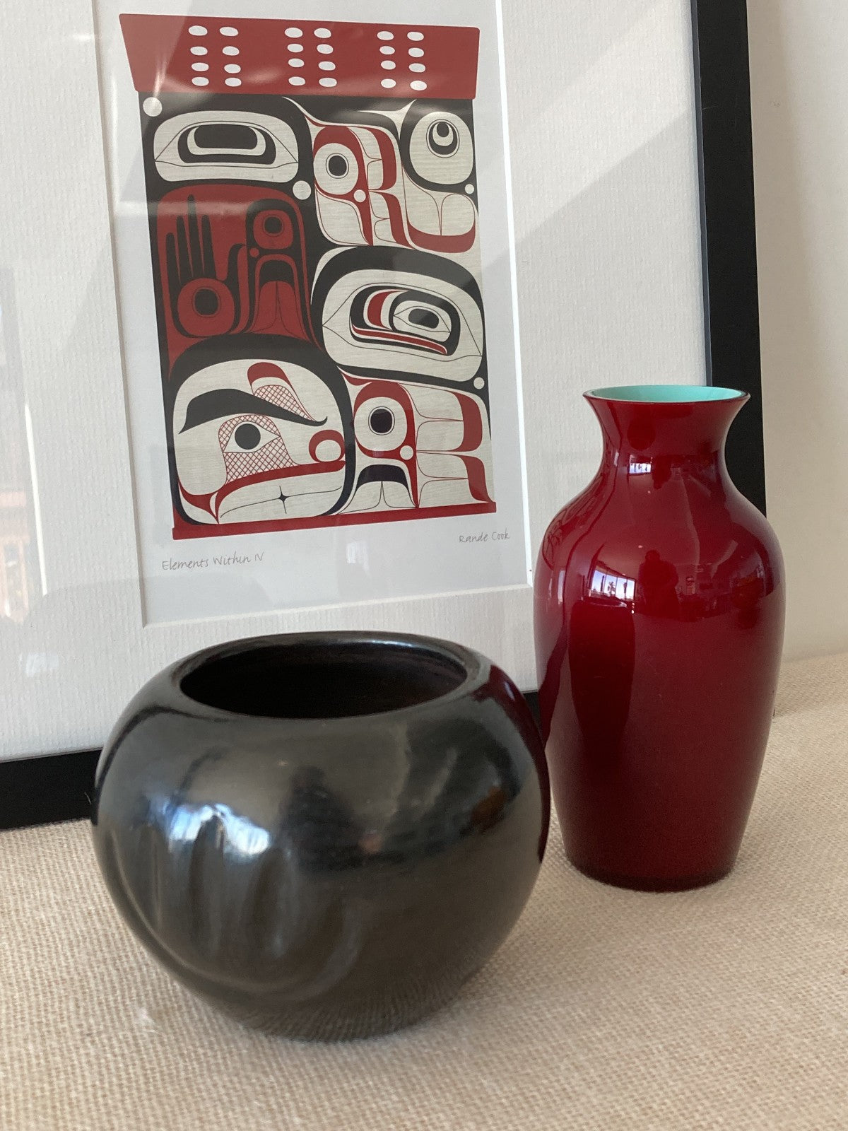 Santa Clara Pueblo Blackware Pots or Vases by R. Sisneros A. Taliman