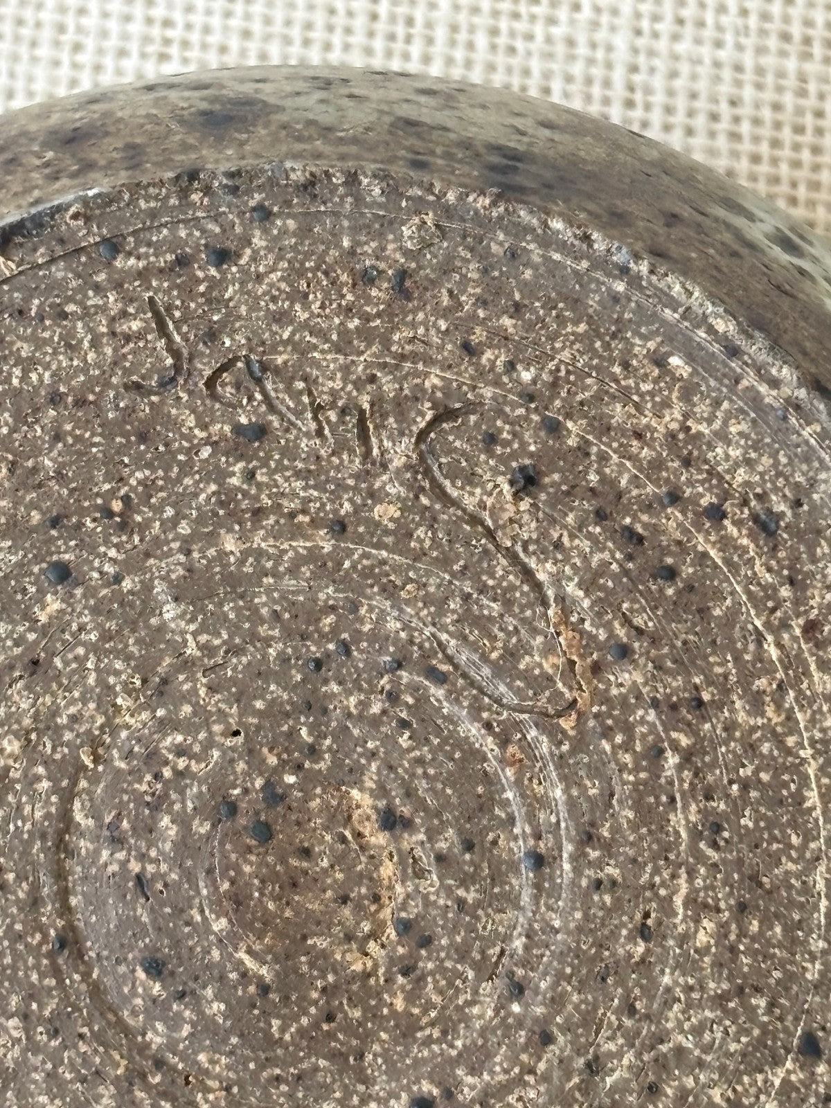 Mid Century Brown & Sage Glaze Studio Art Pottery, set of 3