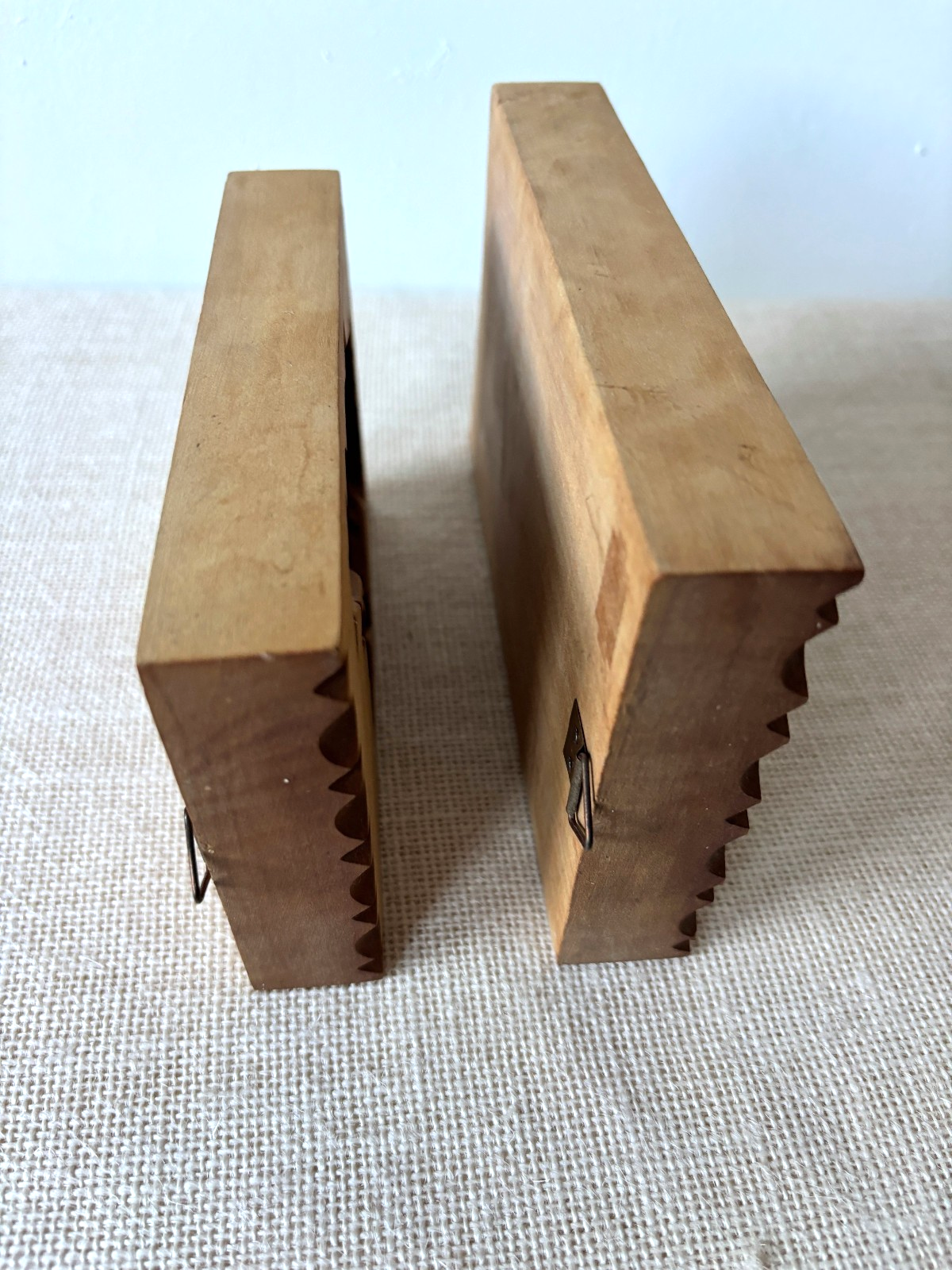 Pair of German Springerle Molds / Cookie Press - Rooster & Hen