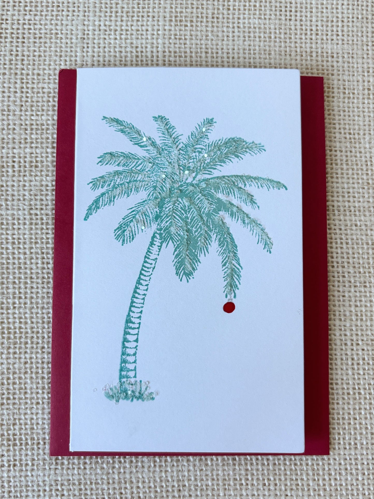 QR Hand Made: Palm Series Christmas Card