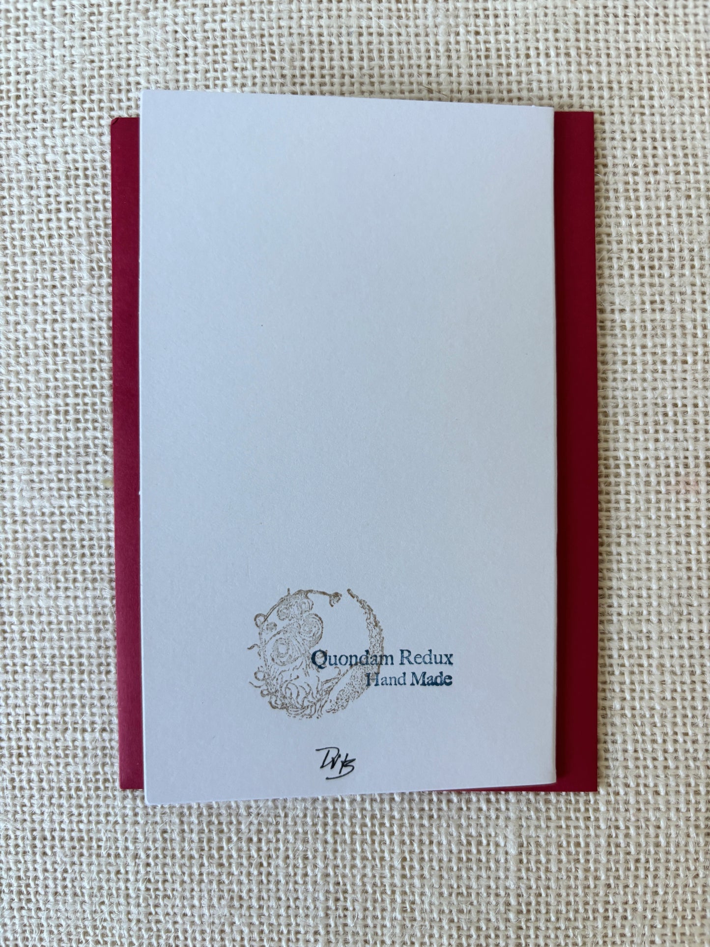 QR Hand Made: Palm Series Christmas Card