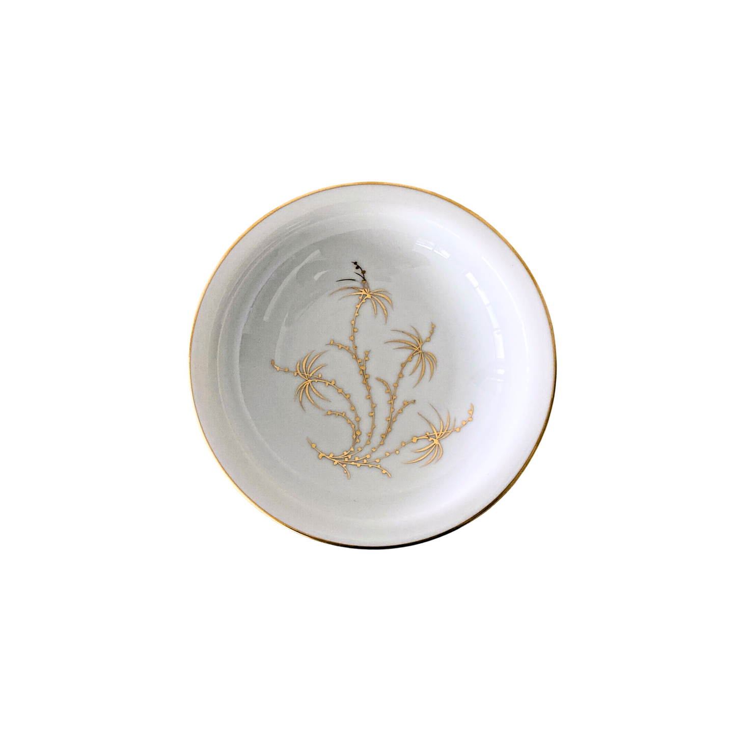 Rosenthal Golden Palm rimmed Fruit or Appetizer Bowls