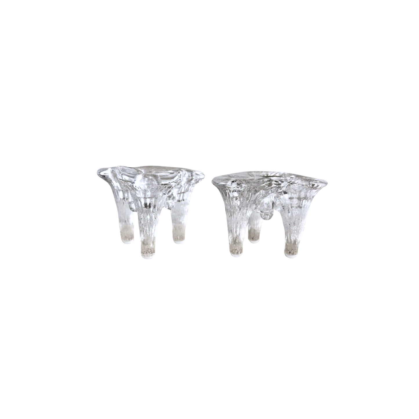 Igloo Ice Crystal Taper Candle Holders by Goran Warff
