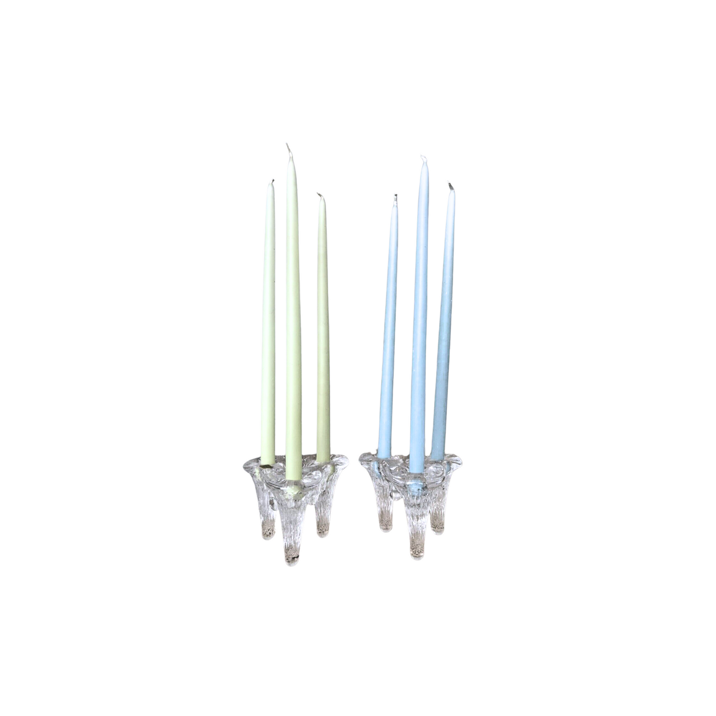 Igloo Ice Crystal Taper Candle Holders by Goran Warff