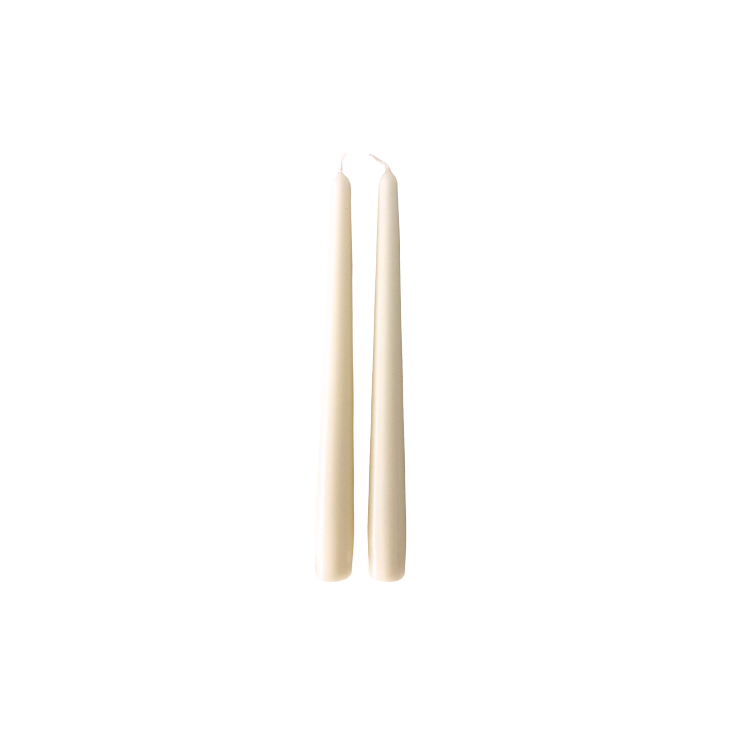 New Ivory 10" Tapered Candles, a pair