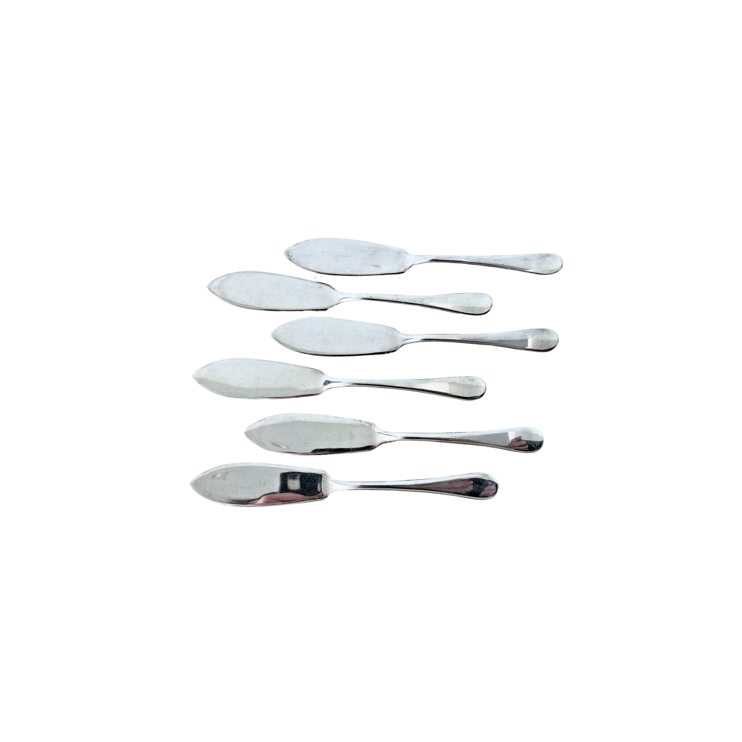 Mid century modern silver plate Cheese or Appetizer Knives by McGlashan-Clark