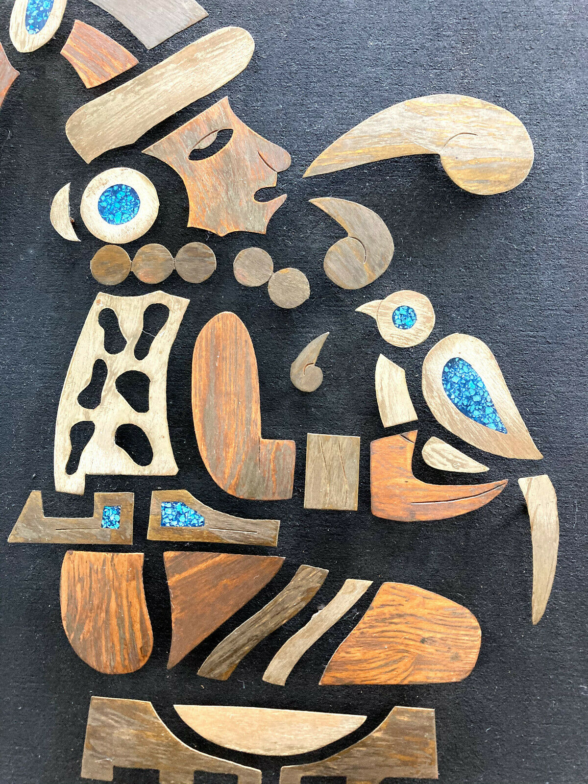 Mid Century Mexican 'Divorced Metals' Wall Sculpture