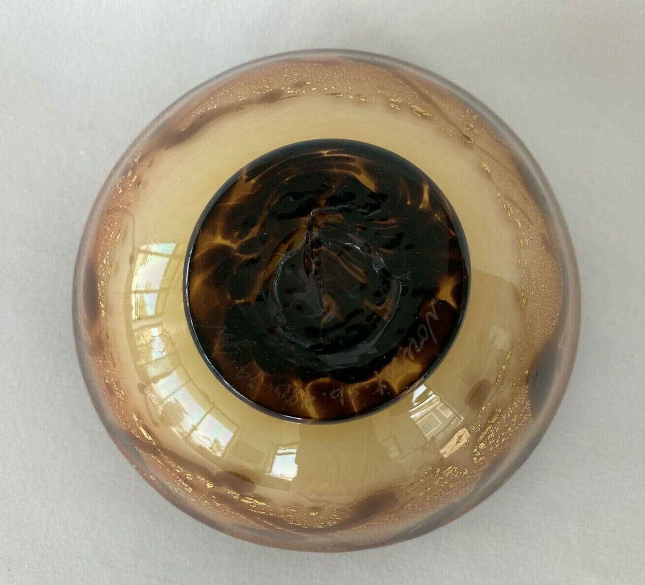 NOUROT Scarlet Nova Series Studio Art Glass Bowl or Vase