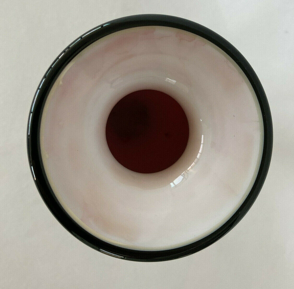 Studio Art Glass Vase by NOUROT, Red Satin Series