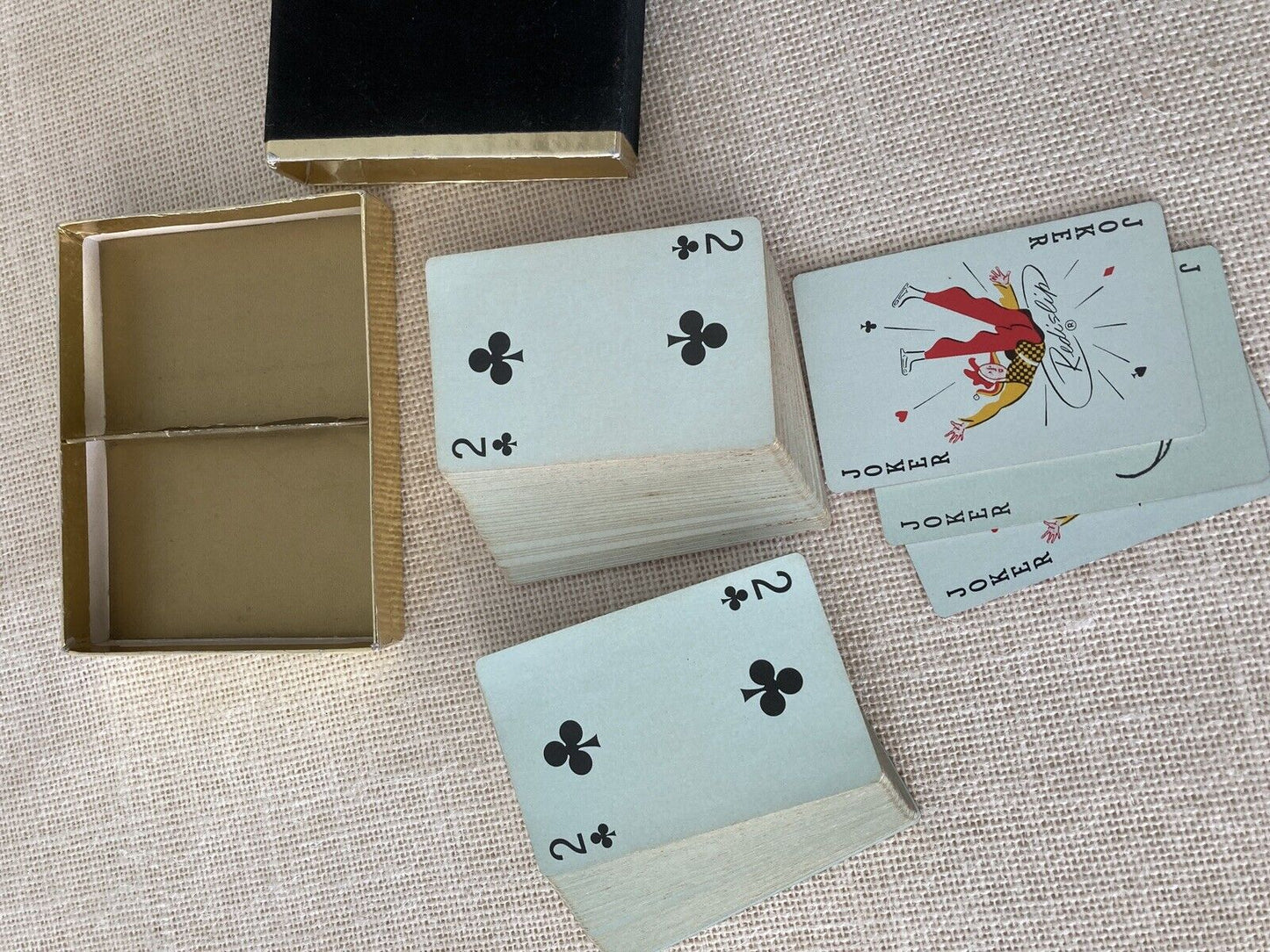 Gumps San Francisco "GOOD LUCK" Boxed Playing Cards