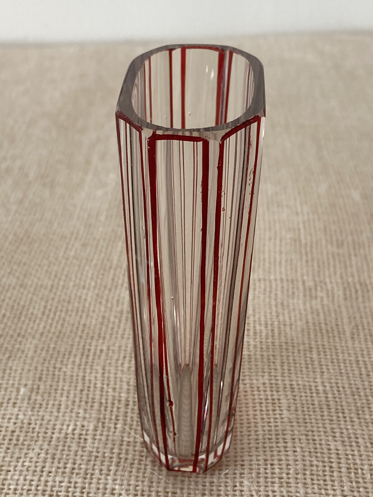 Art Deco Czech Faceted Oval Shot or Liquor Glasses Moser Palda style