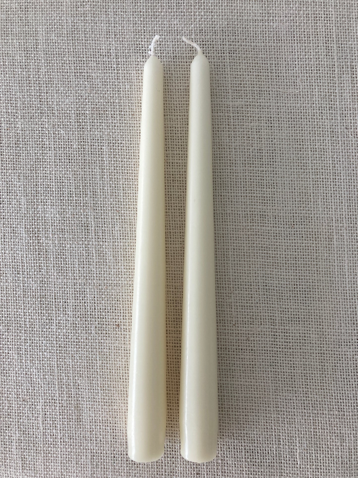 New Ivory 10" Tapered Candles, a pair