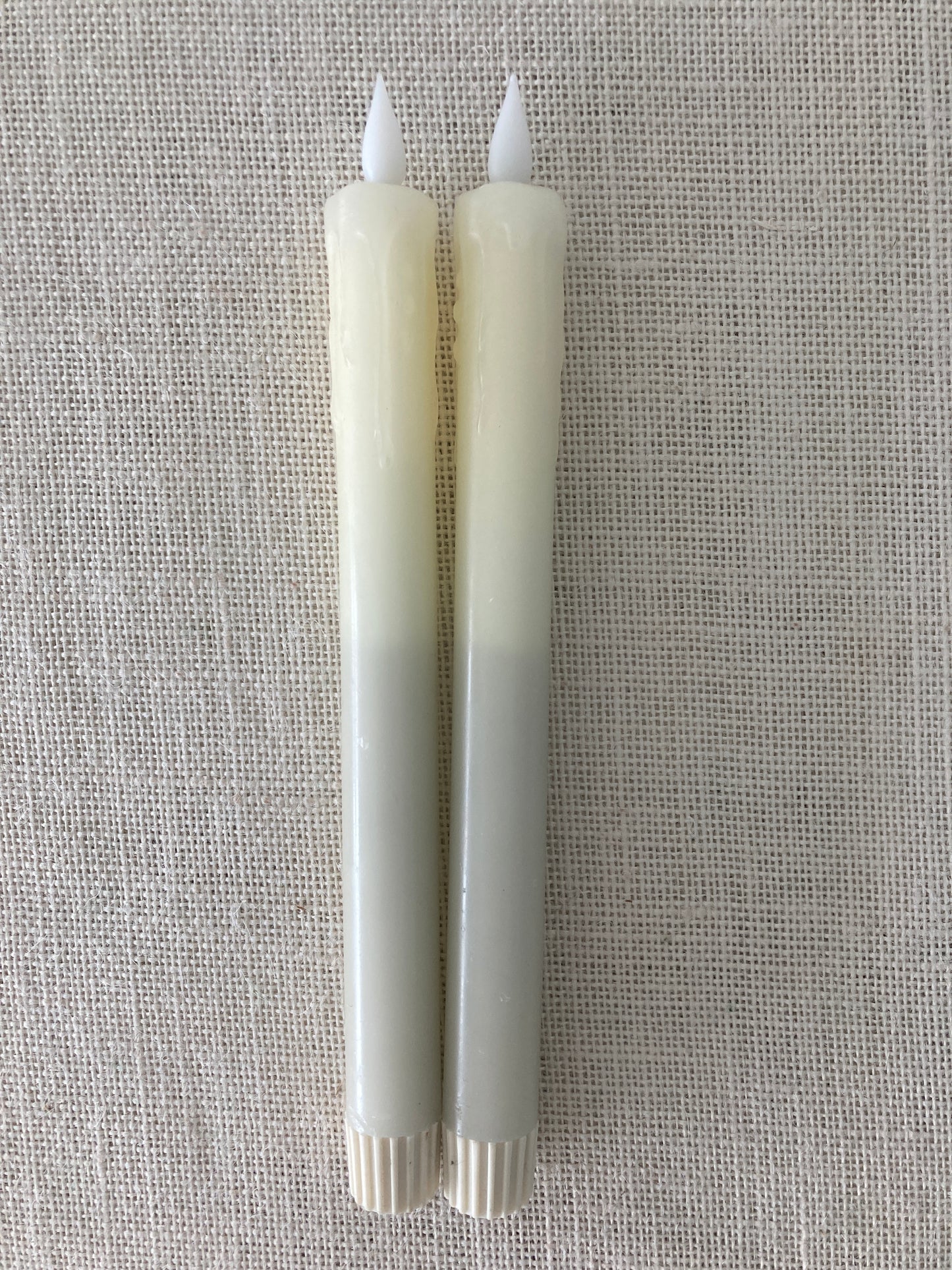 New ivory 10" electric Taper Candle pair with Remote Control
