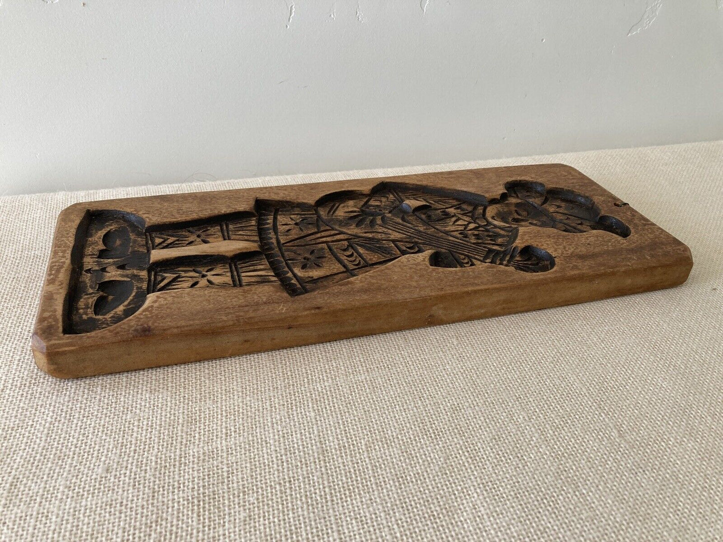 Dutch / Belgian Wood Spekulaas Musician Cookie Board Mold