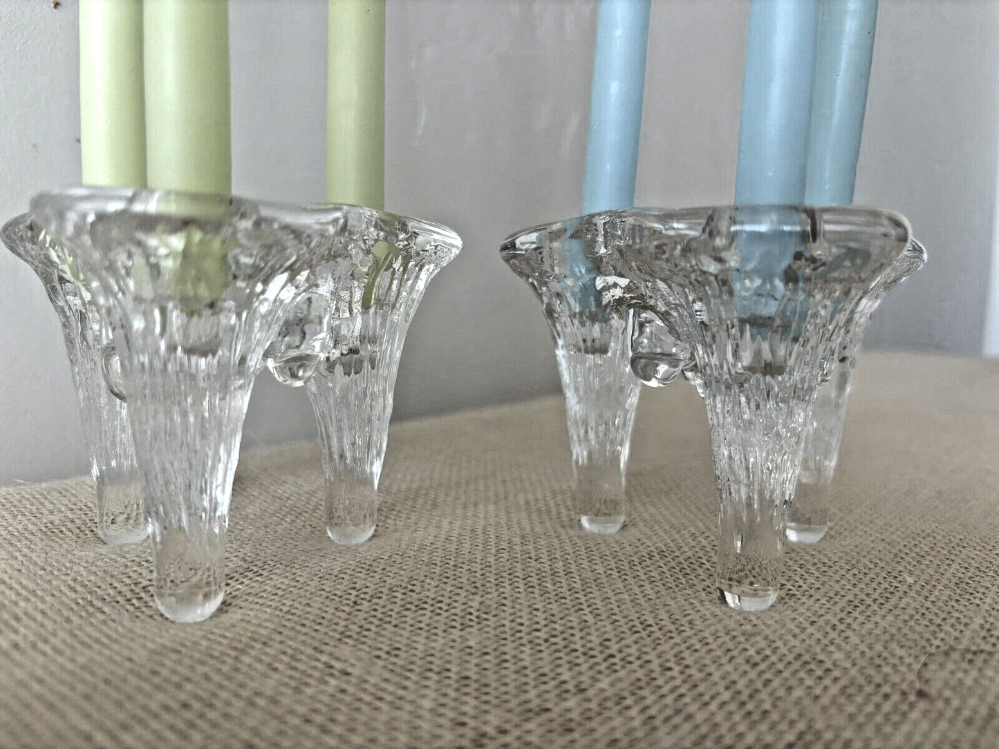 Igloo Ice Crystal Taper Candle Holders by Goran Warff