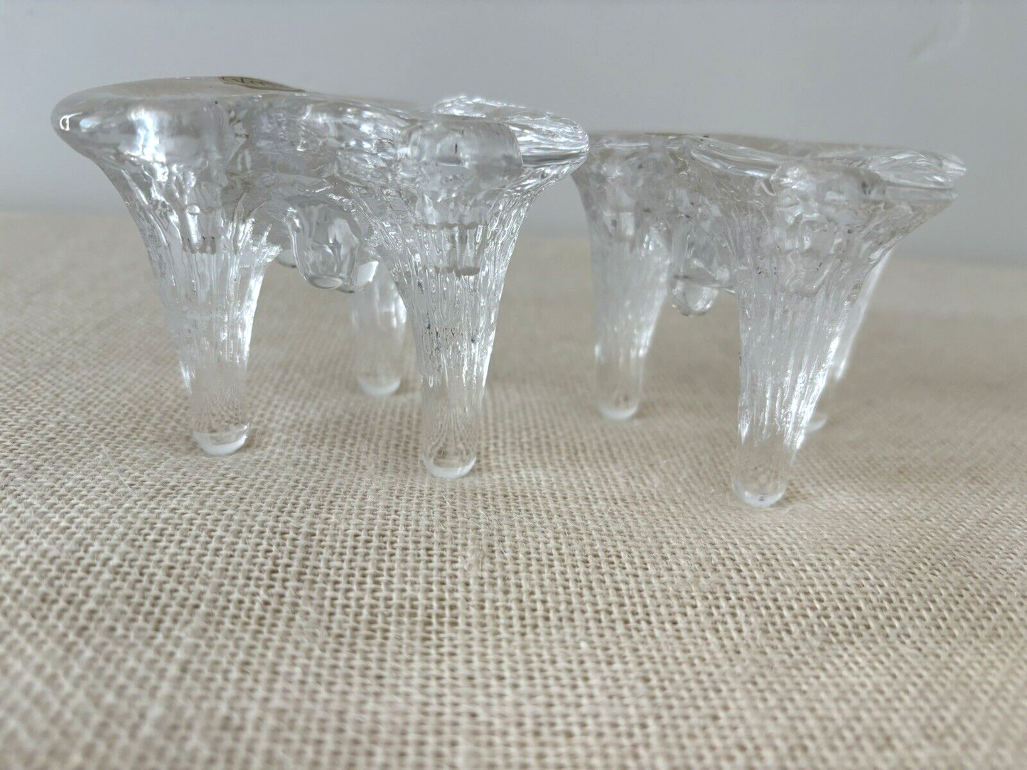 Igloo Ice Crystal Taper Candle Holders by Goran Warff