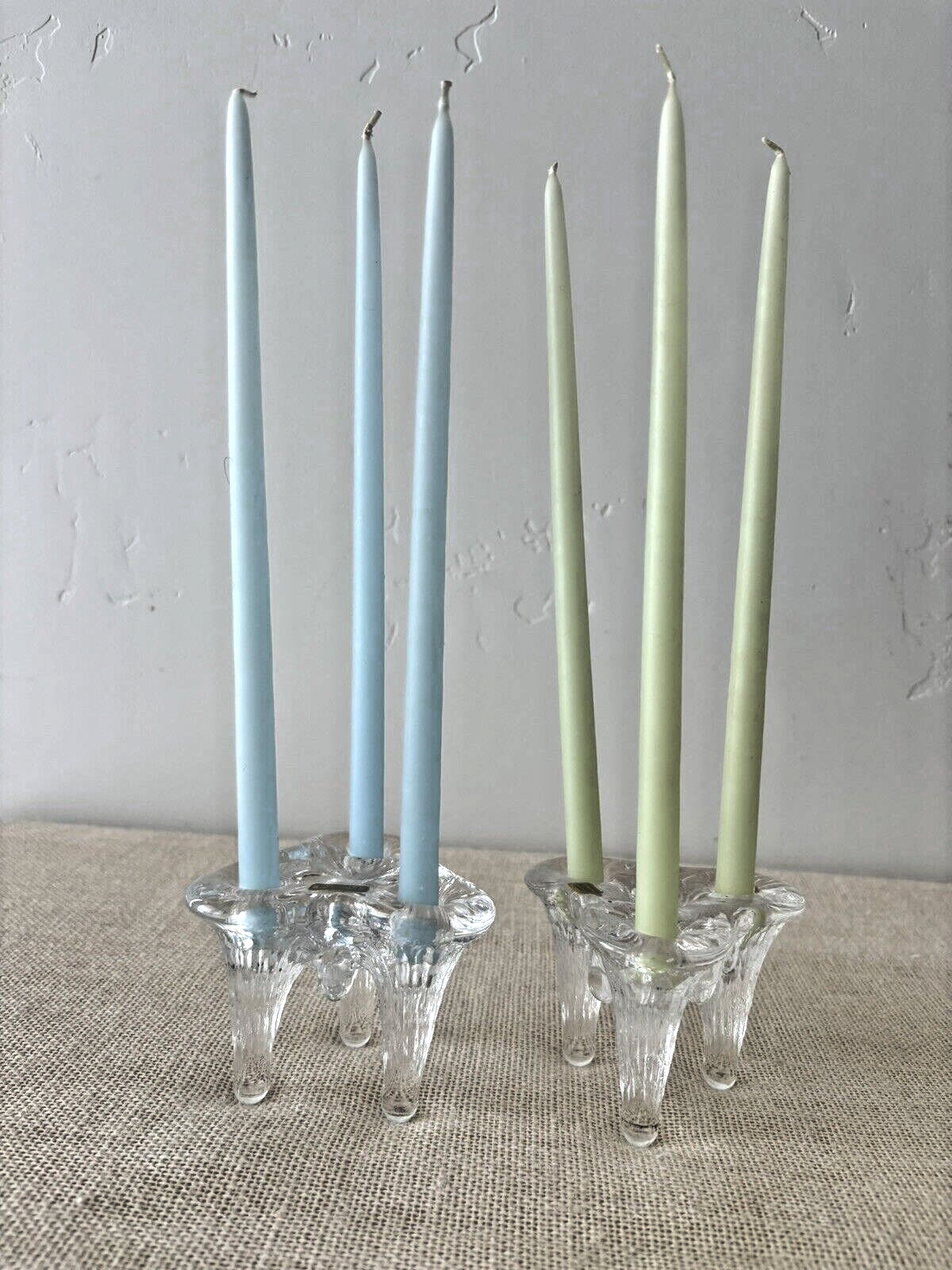 Igloo Ice Crystal Taper Candle Holders by Goran Warff