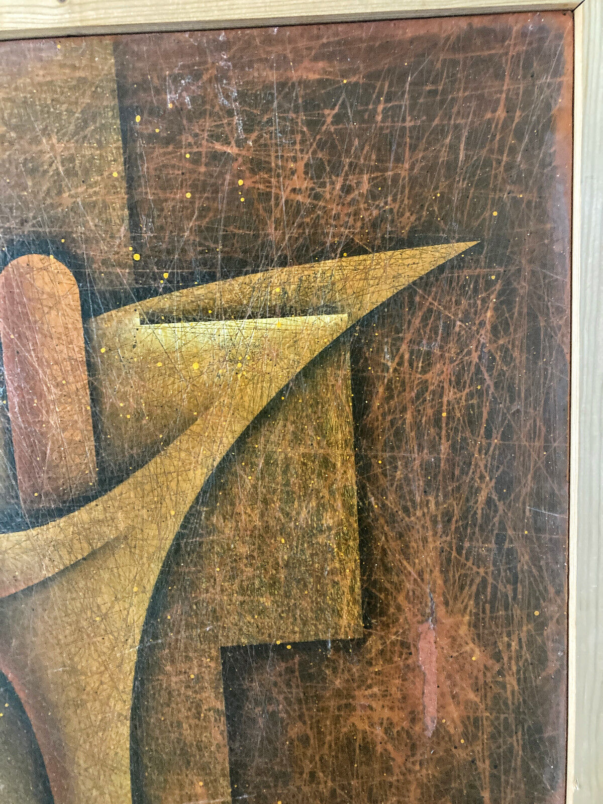 Abstract Expressionist Mixed Media by Jeff Koegel Spore Painting #2 1996