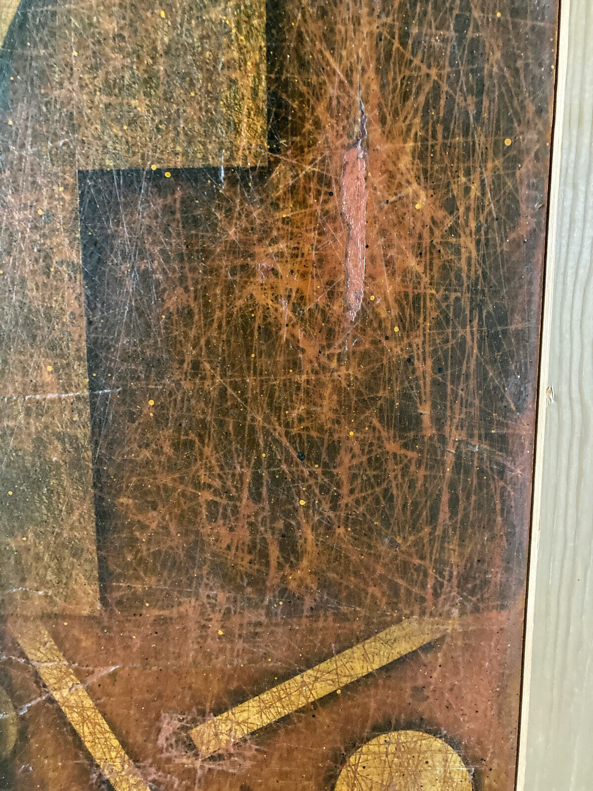 Abstract Expressionist Mixed Media by Jeff Koegel Spore Painting #2 1996