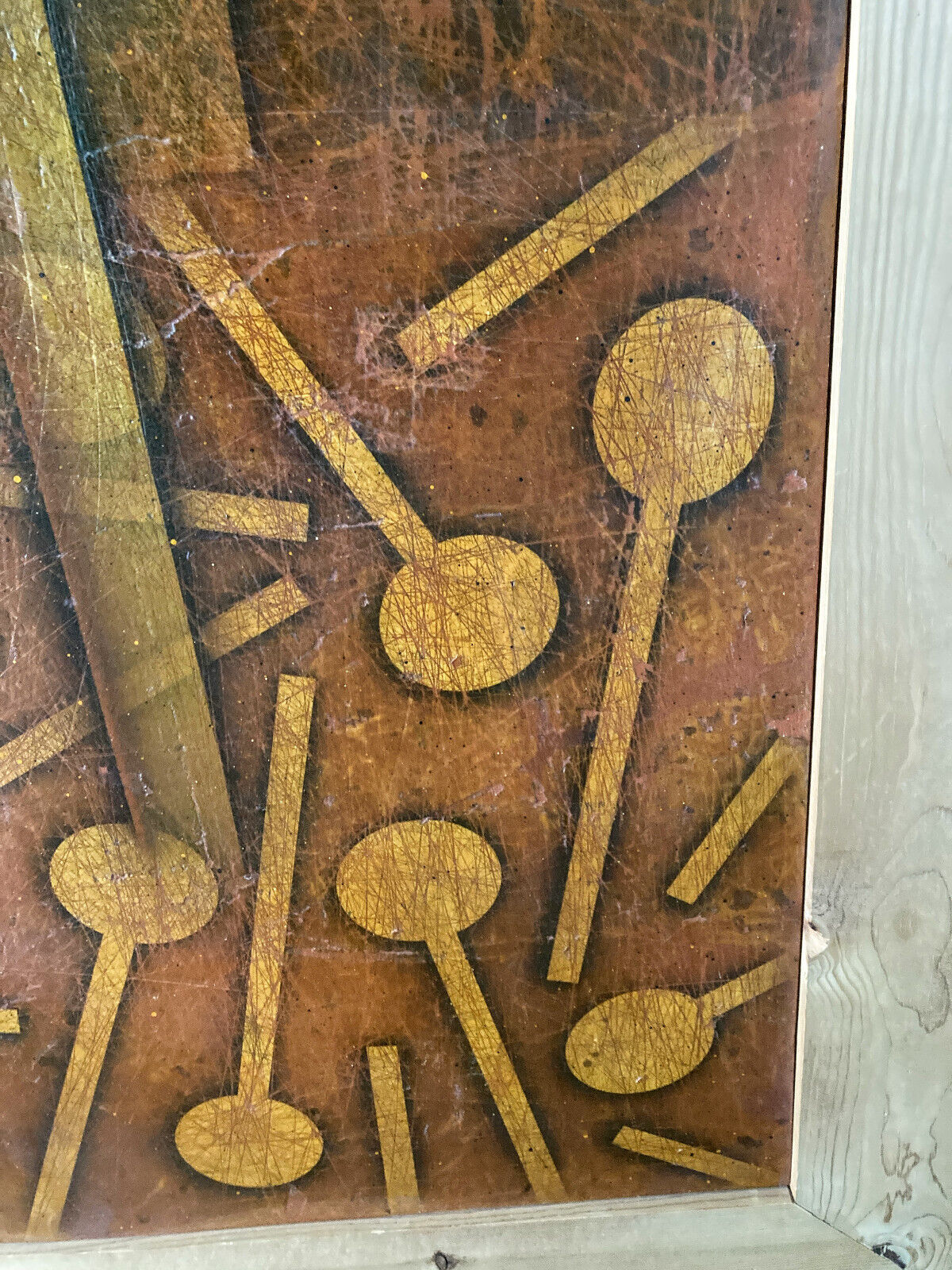 Abstract Expressionist Mixed Media by Jeff Koegel Spore Painting #2 1996