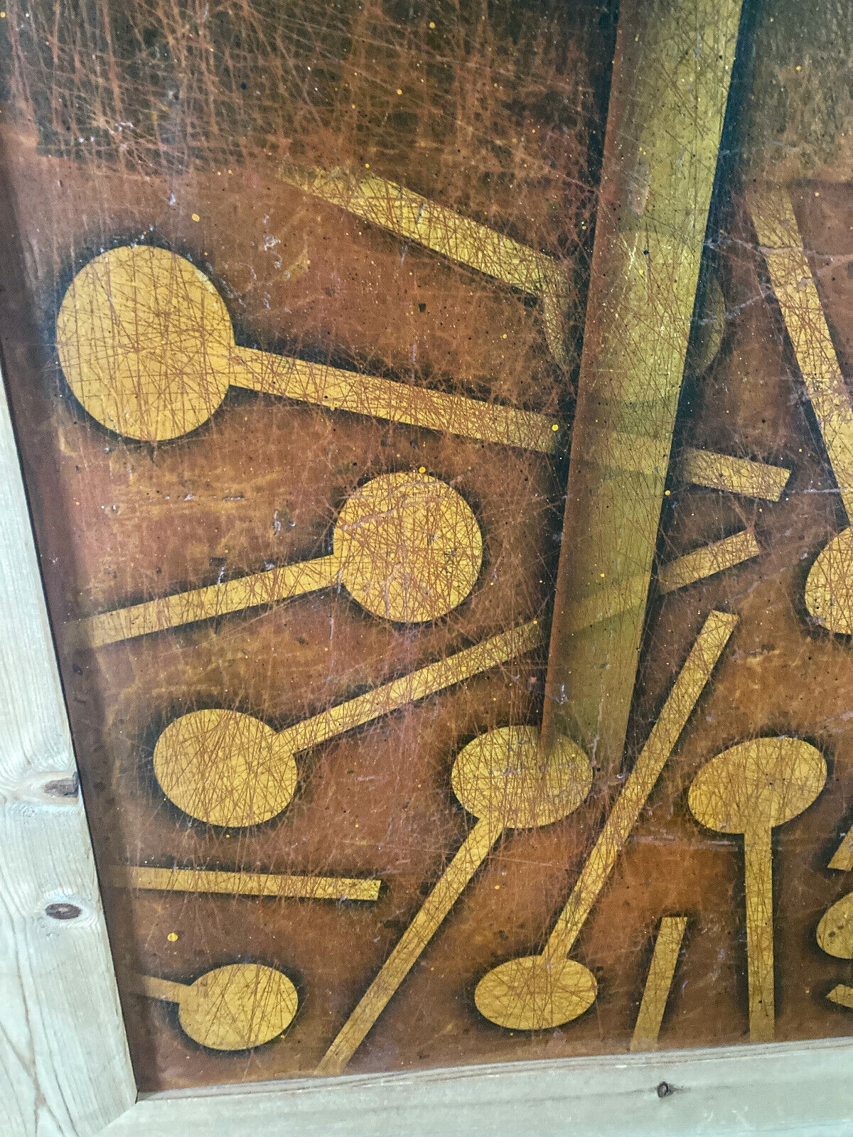 Abstract Expressionist Mixed Media by Jeff Koegel Spore Painting #2 1996