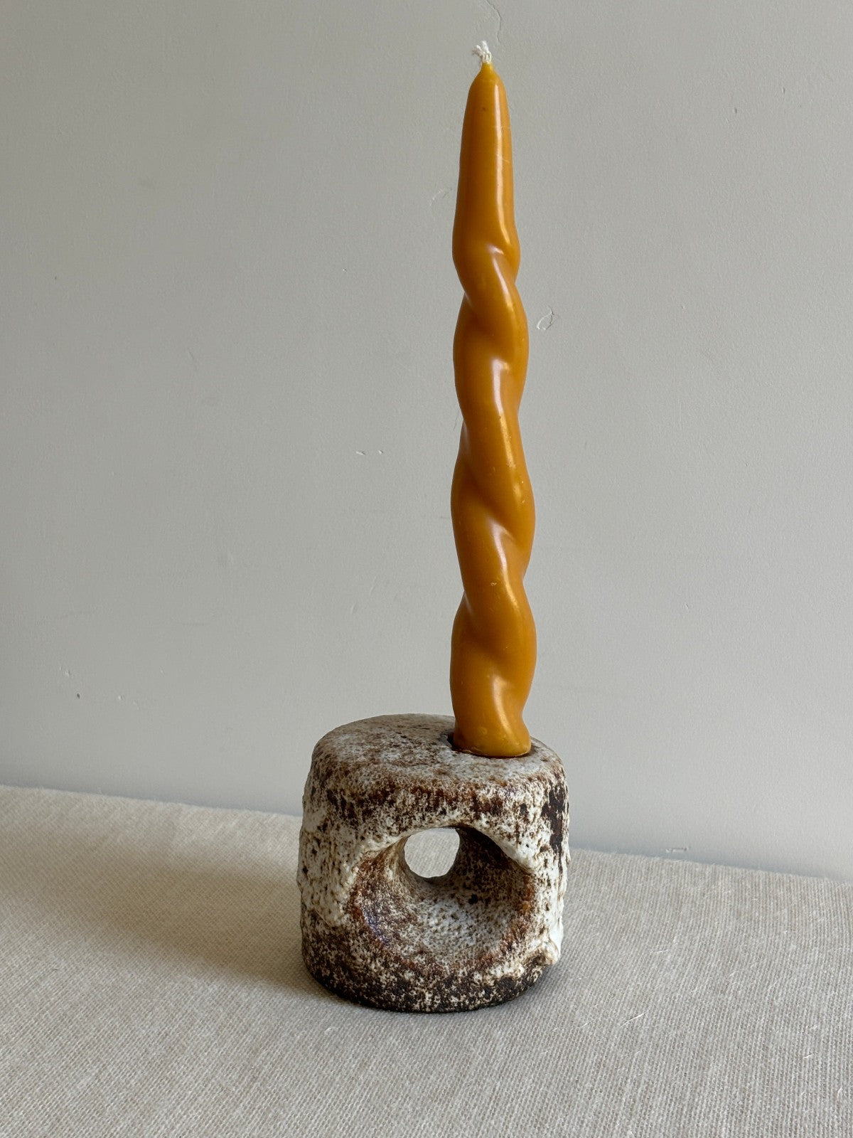 3 Van Woerden MCM Dutch Brutalist Fat Lava Glaze Vases