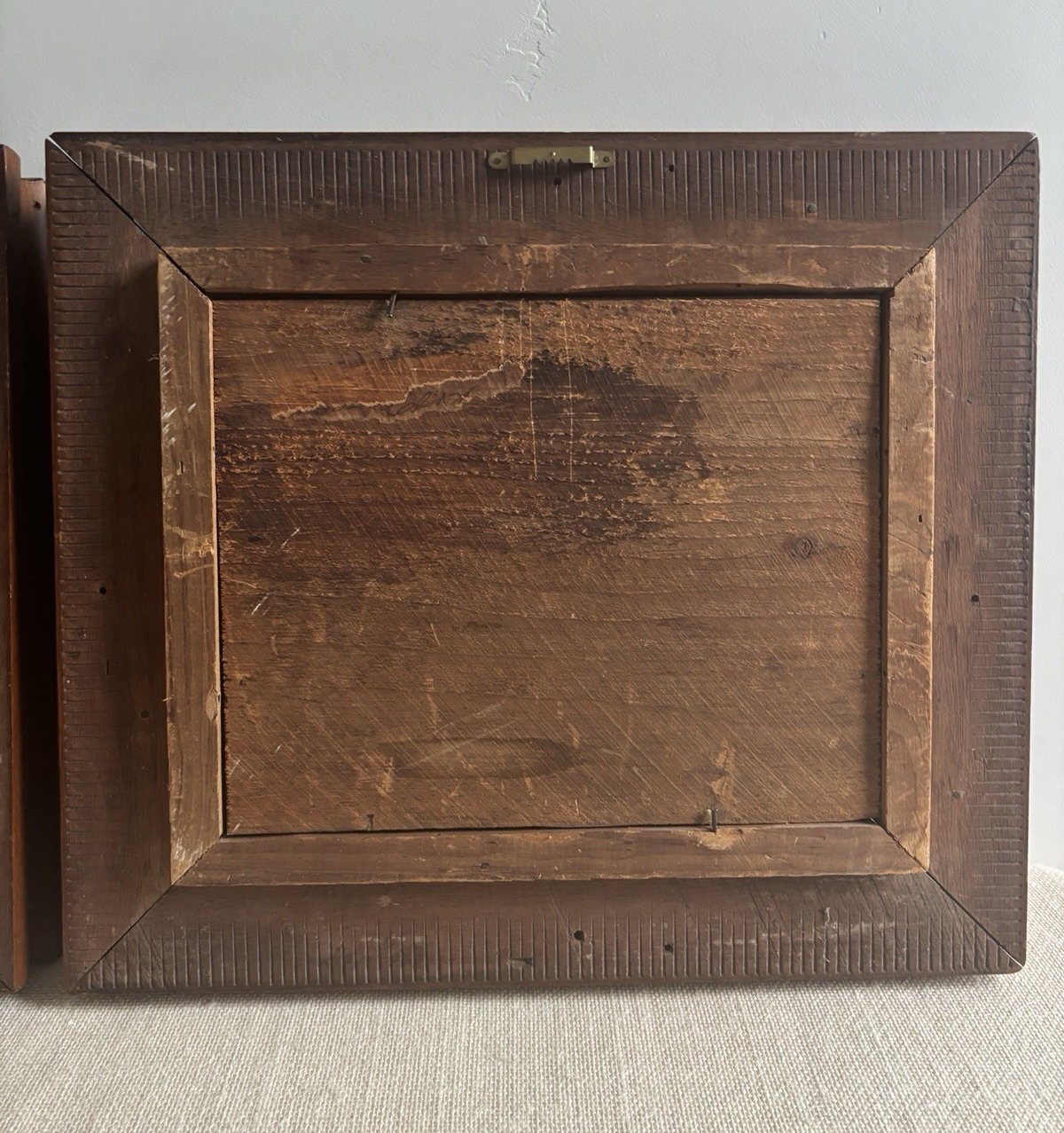 Eastlake Walnut & Gilt Picture Frame Pair