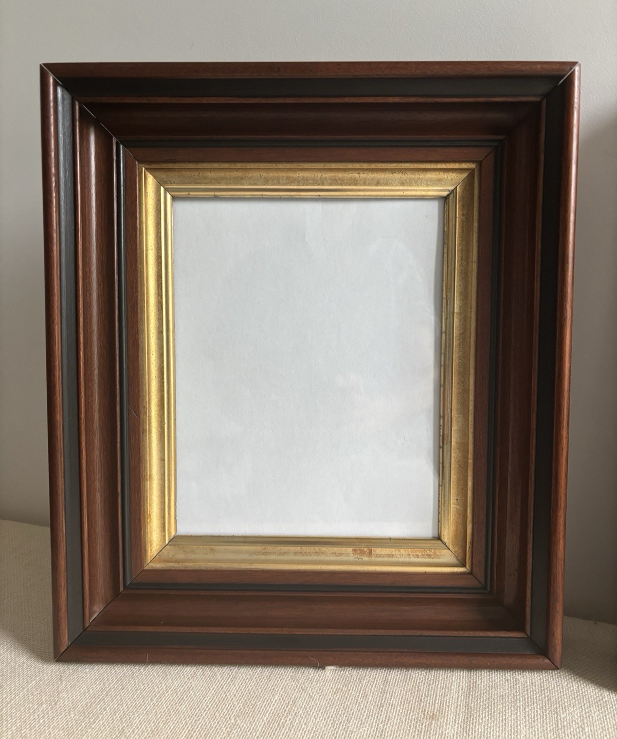 Eastlake Walnut & Gilt Picture Frame Pair