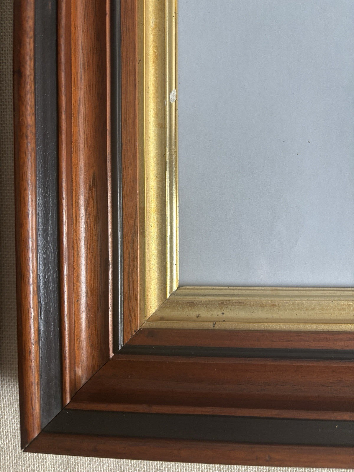 Eastlake Walnut & Gilt Picture Frame Pair