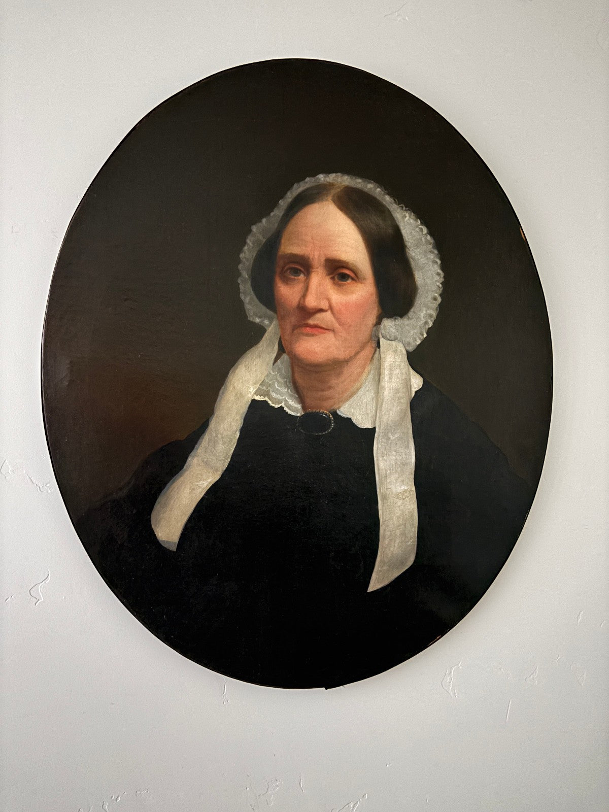 19th Century American Oil Portrait of a Woman