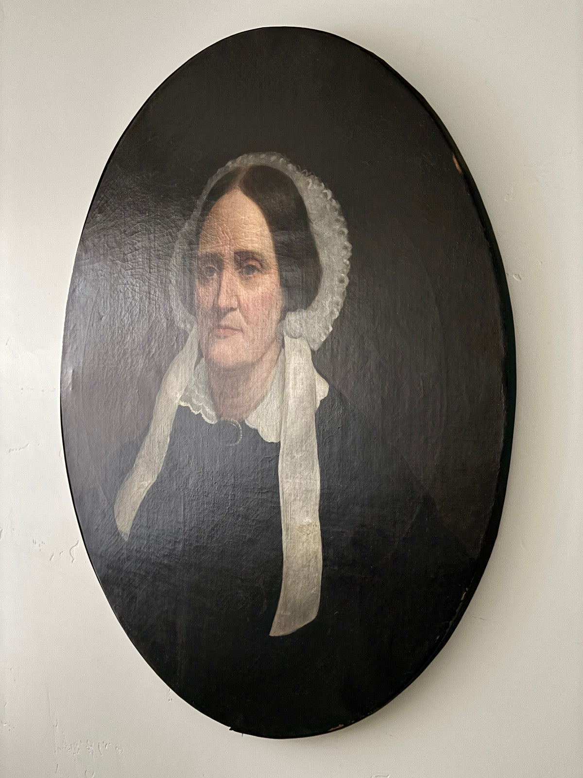 19th Century American Oil Portrait of a Woman