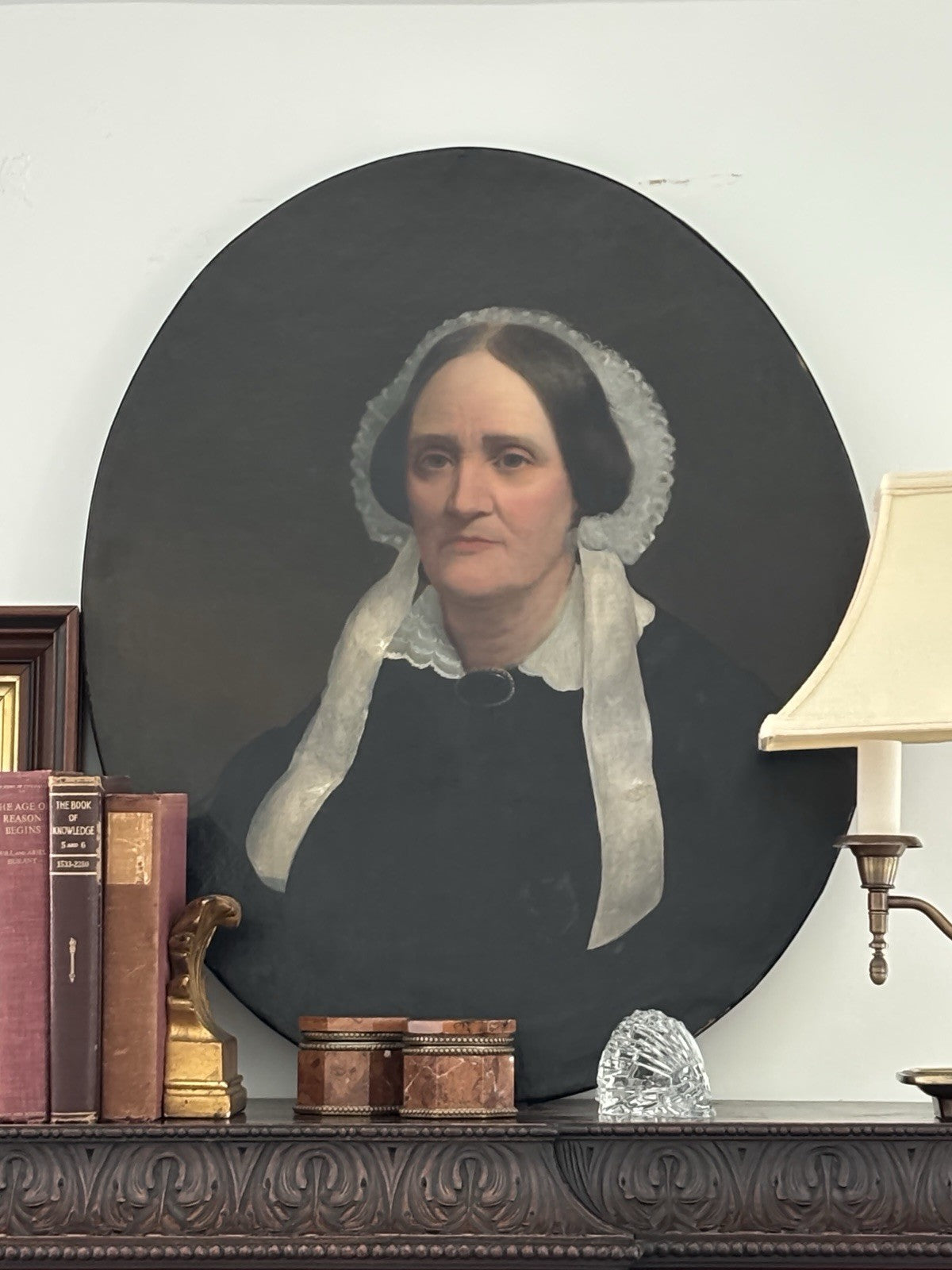 19th Century American Oil Portrait of a Woman