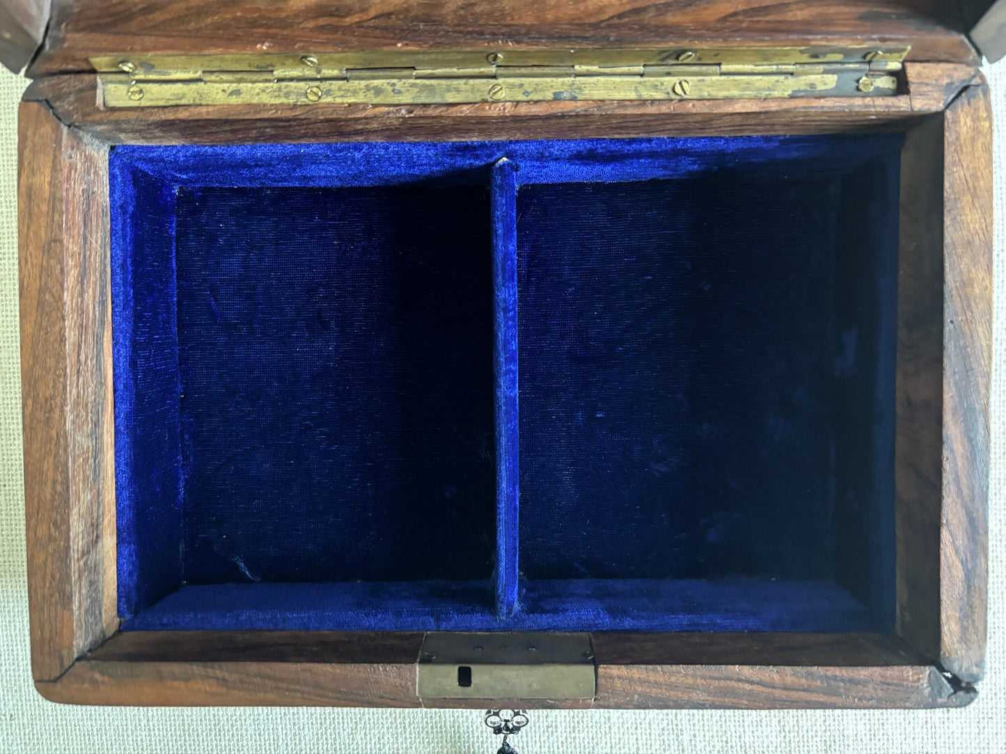 Anglo-Indian Kashmir Carved Walnut Wood Box