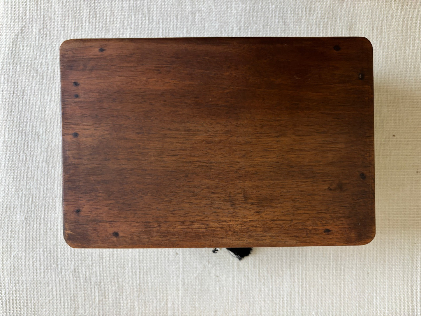 Anglo-Indian Kashmir Carved Walnut Wood Box